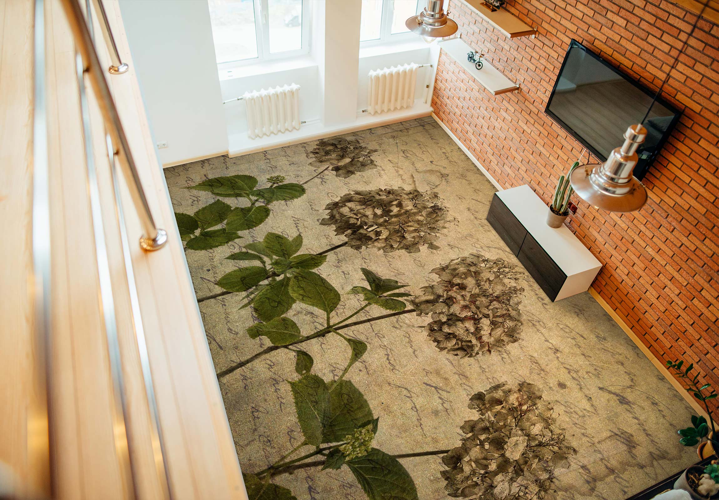 3D Flower Pattern 9867 Assaf Frank Floor Mural Wallpaper Murals Self-Adhesive Removable Print Epoxy