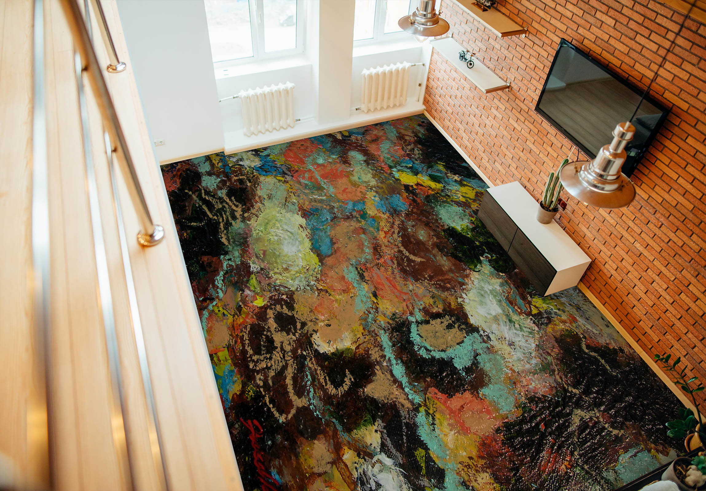 3D Colorful Texture 9919 Allan P. Friedlander Floor Mural Wallpaper Murals Self-Adhesive Removable Print Epoxy