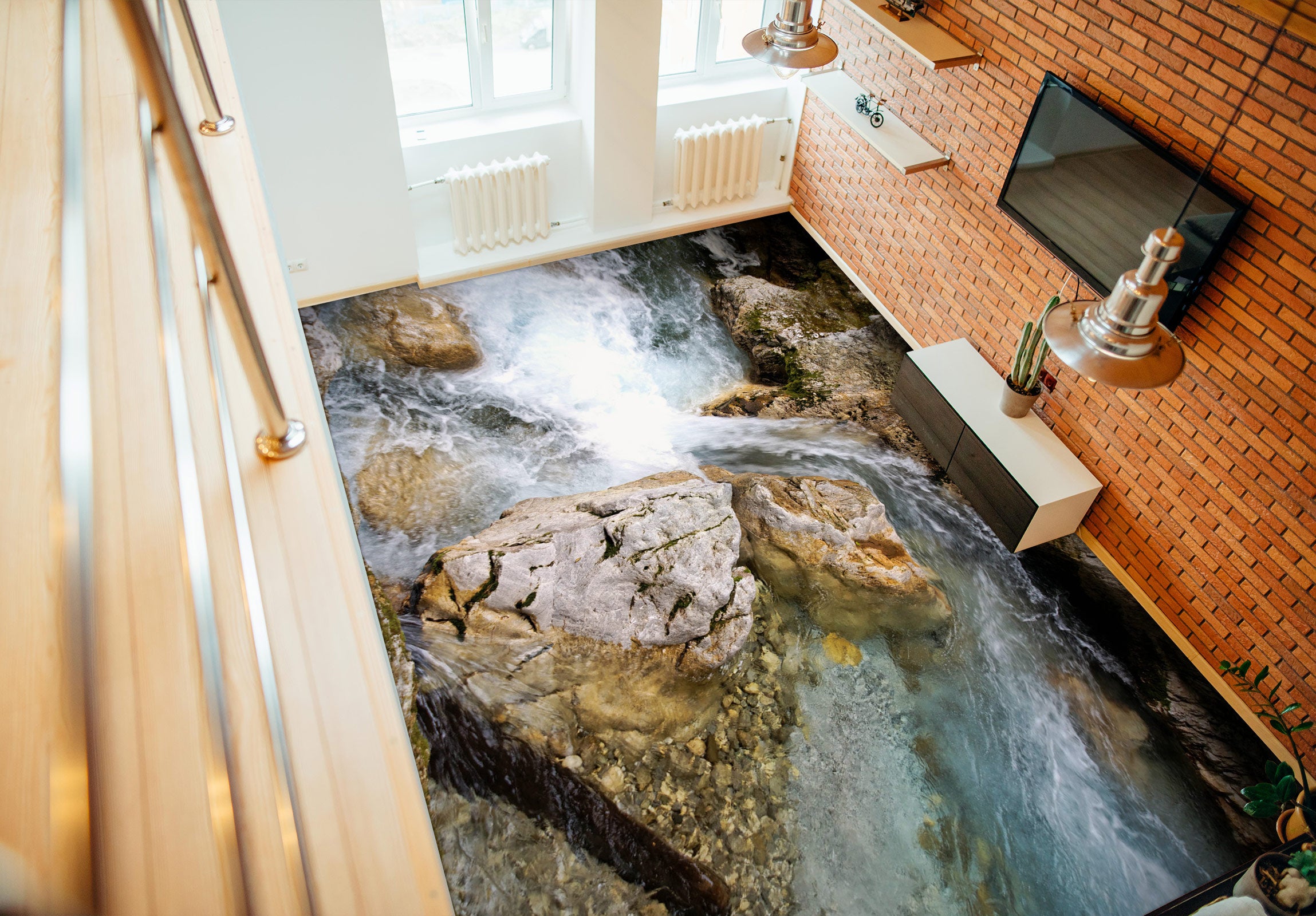 3D Fierce Splash 1009 Floor Mural Wallpaper Murals Self-Adhesive Removable Print Epoxy