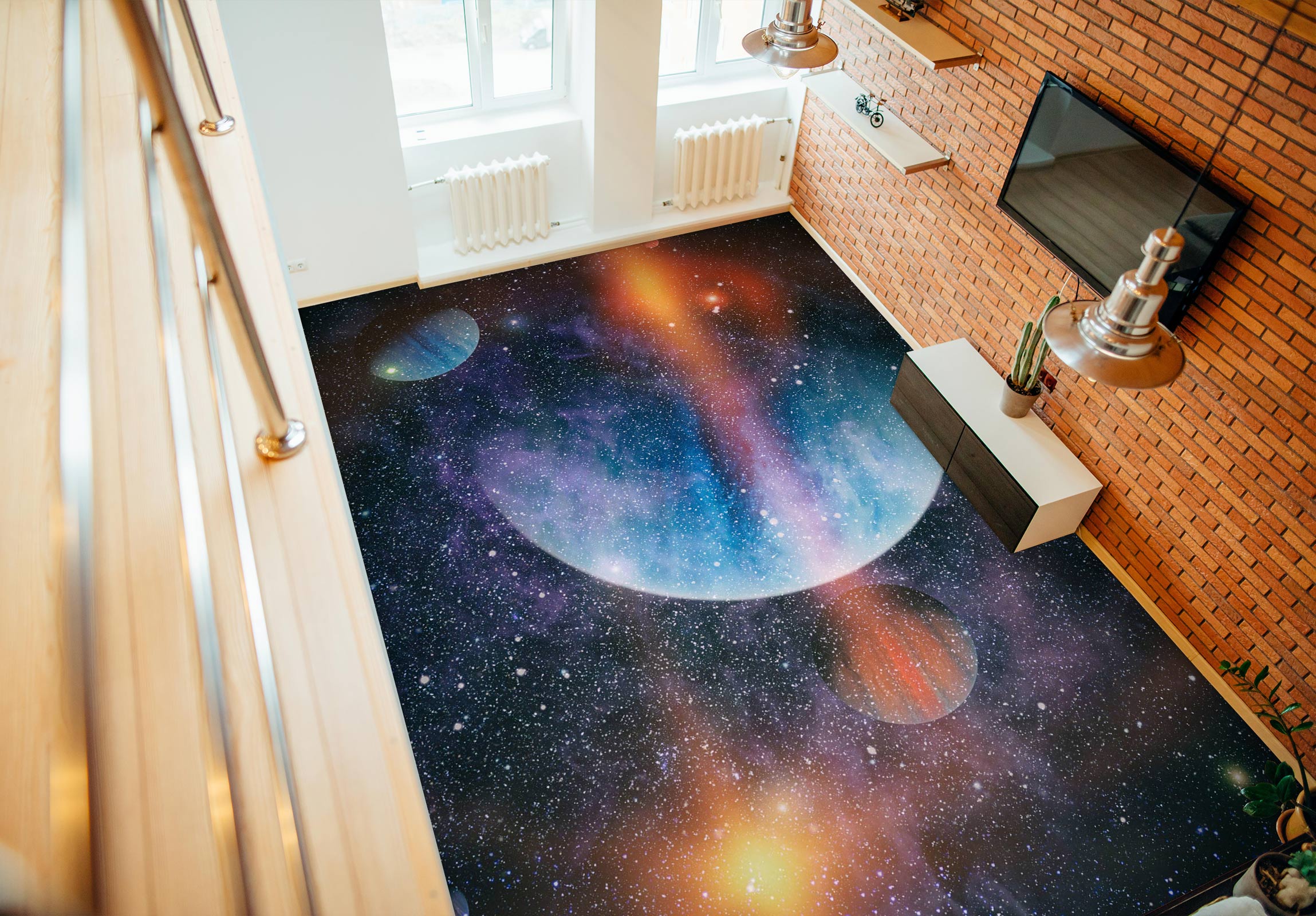 3D Planetary Memory 688 Floor Mural Wallpaper Murals Rug & Mat Print Epoxy waterproof bath floor