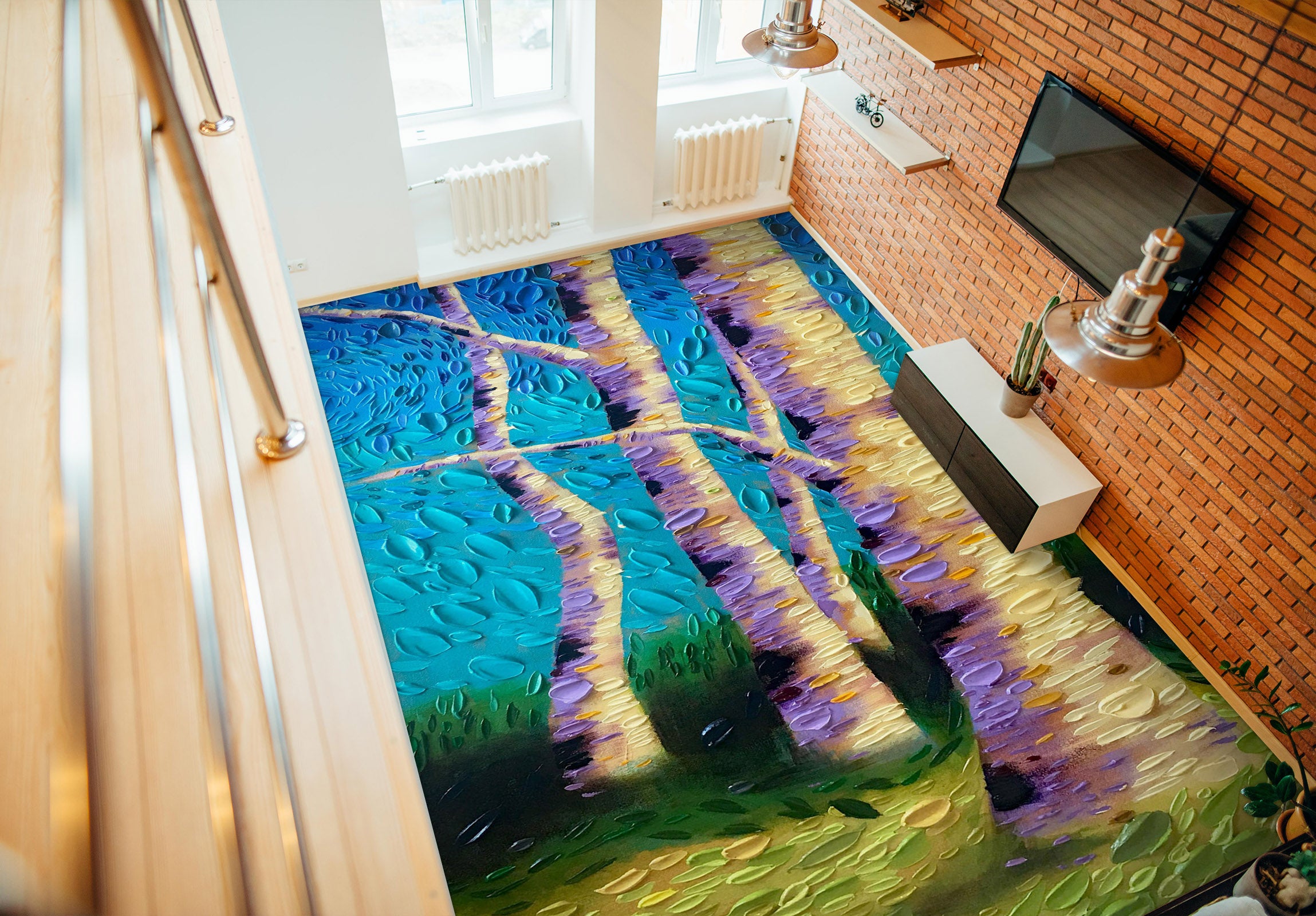 3D Forest Grass 102181 Dena Tollefson Floor Mural Wallpaper Murals Self-Adhesive Removable Print Epoxy