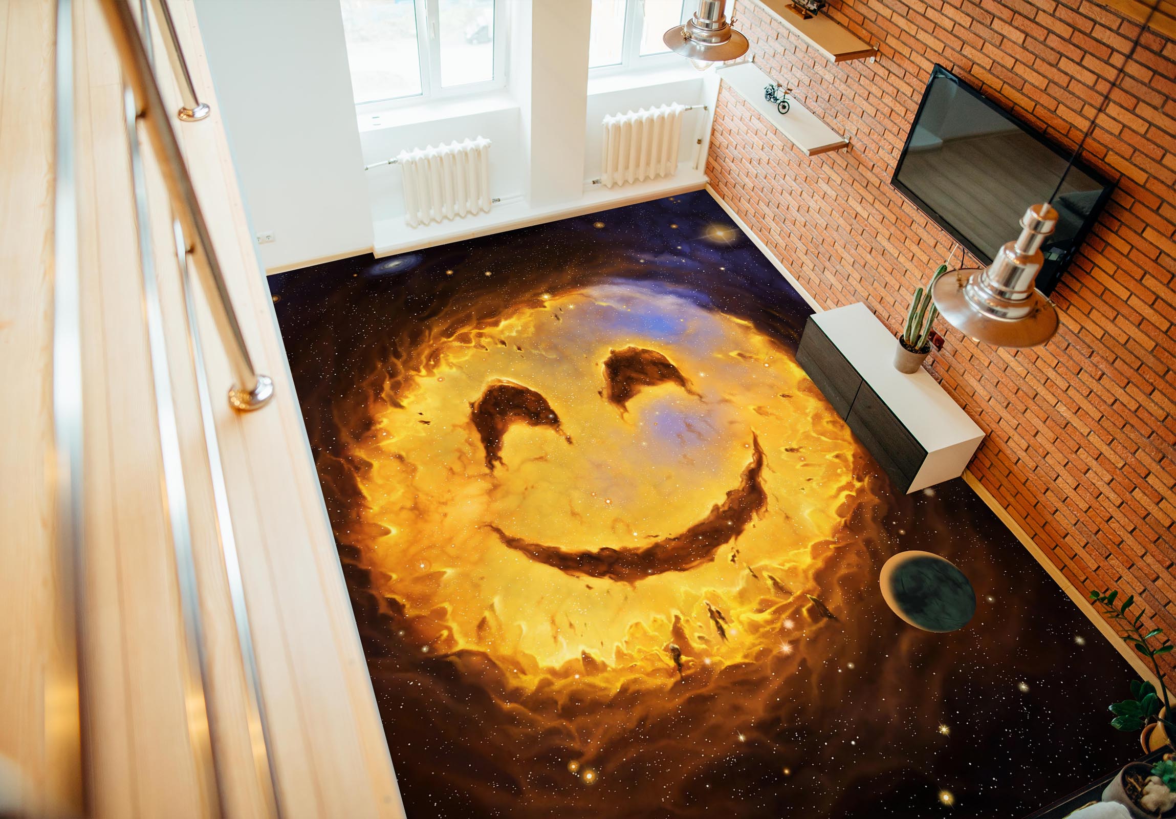 3D Clouds 98179 Vincent Floor Mural Wallpaper Murals Self-Adhesive Removable Print Epoxy