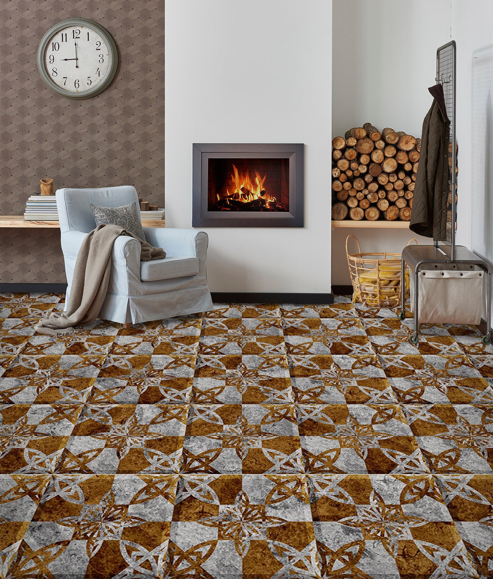 3D Dignified Squares 981 Floor Mural