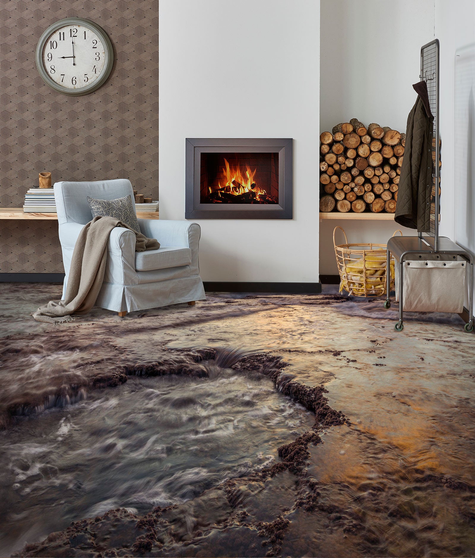 3D Puddle 9849 Assaf Frank Floor Mural Wallpaper Murals Self-Adhesive Removable Print Epoxy