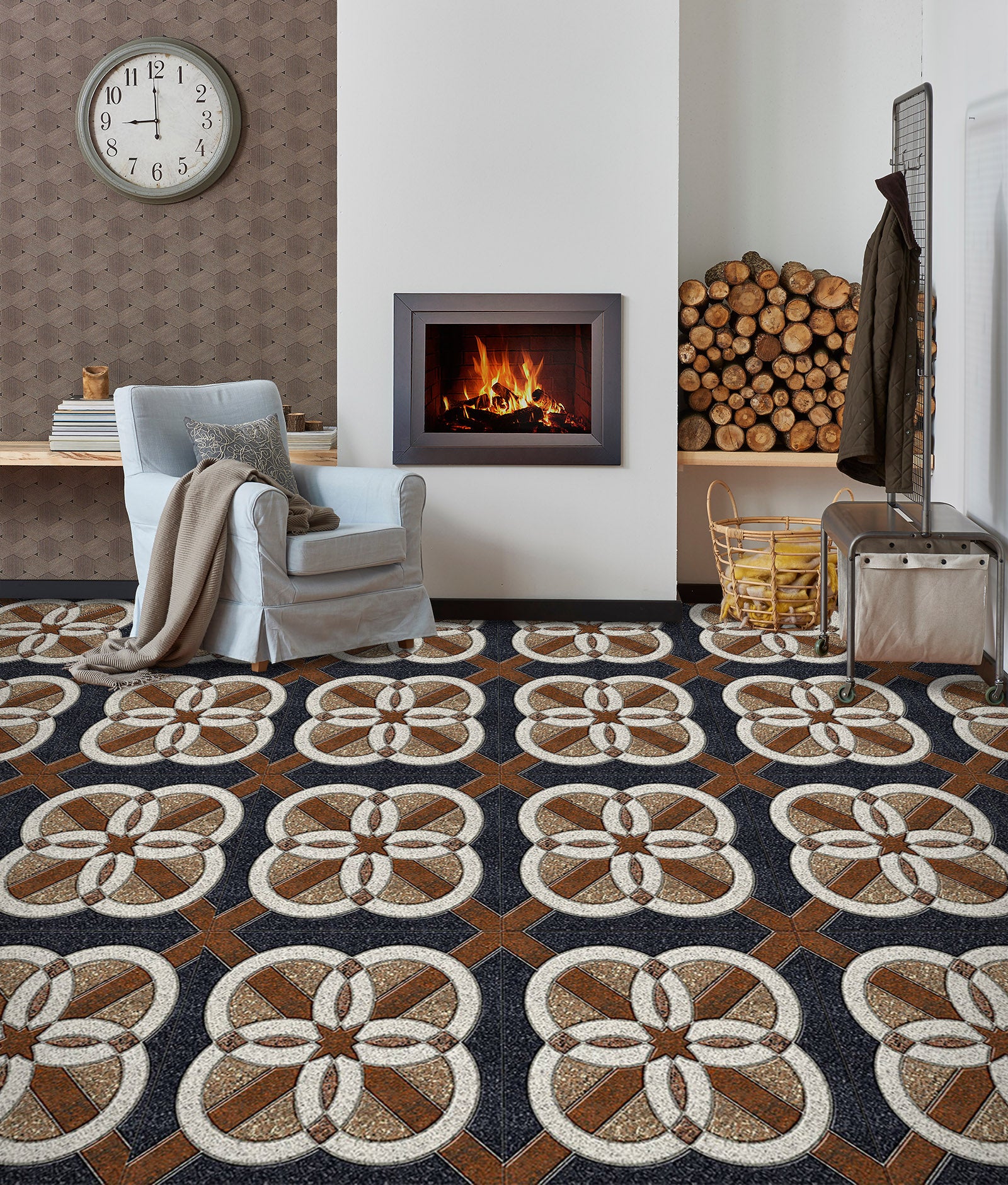 3D Classical Aesthetic 960 Floor Mural Wallpaper Murals Self-Adhesive Removable Print Epoxy