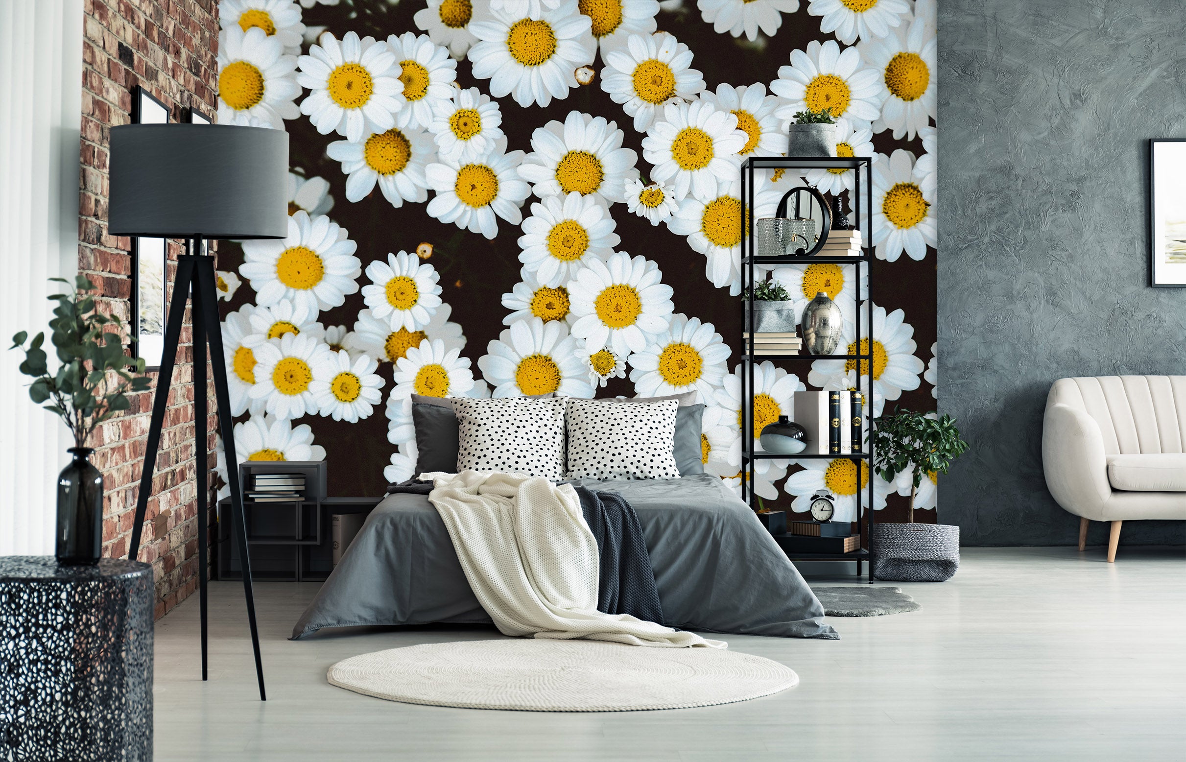 3D Daisy Pattern 57074 Wall Murals