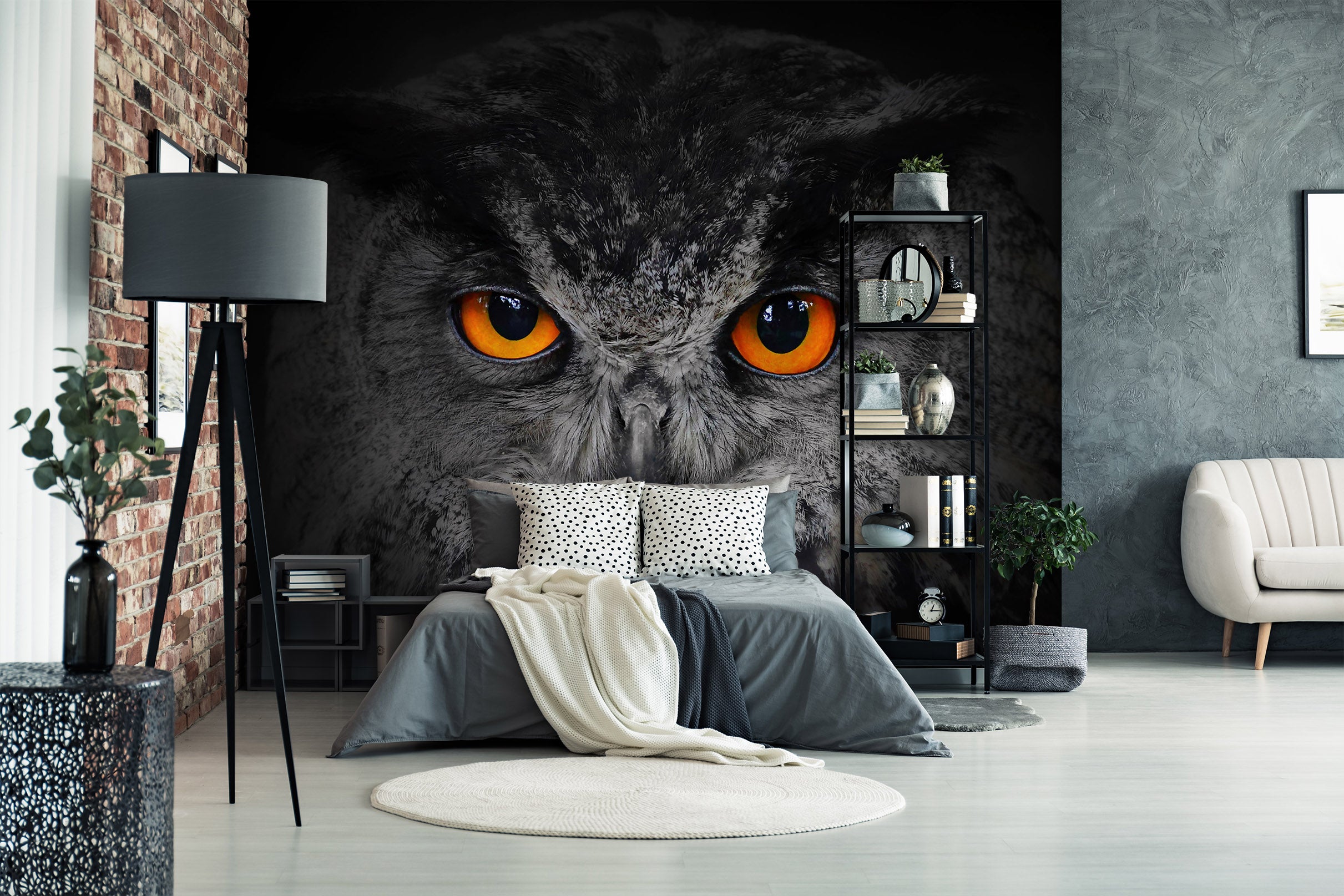3D Owl 1717 Wall Murals