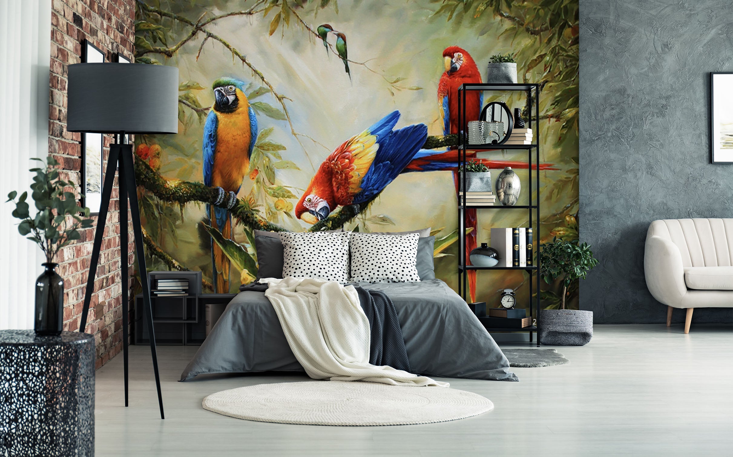 3D Parrot Bird 1503 Wall Murals
