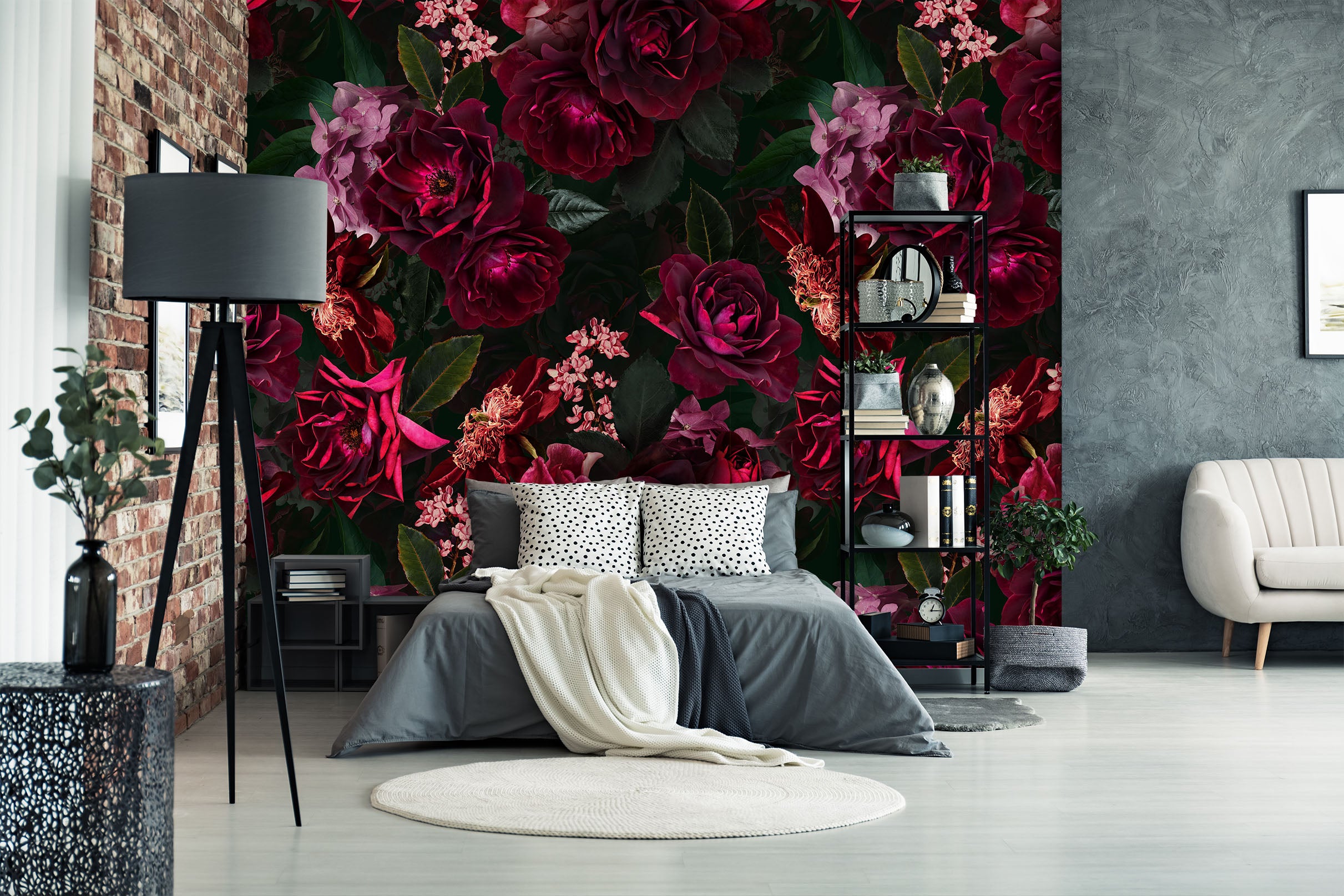 3D Purple Rose 143 Uta Naumann Wall Mural Wall Murals