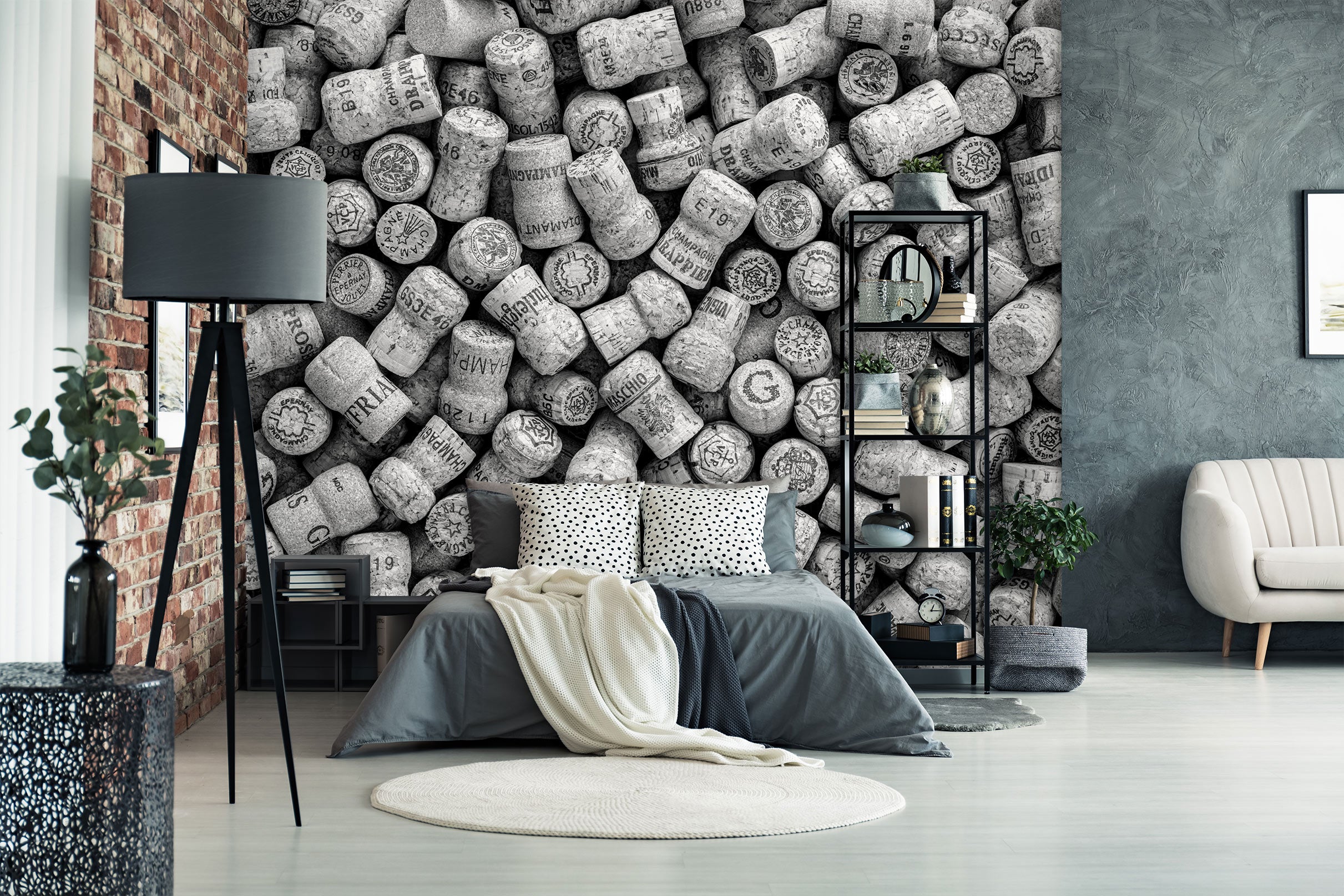 3D Gray Bottle 6280 Assaf Frank Wall Mural Wall Murals