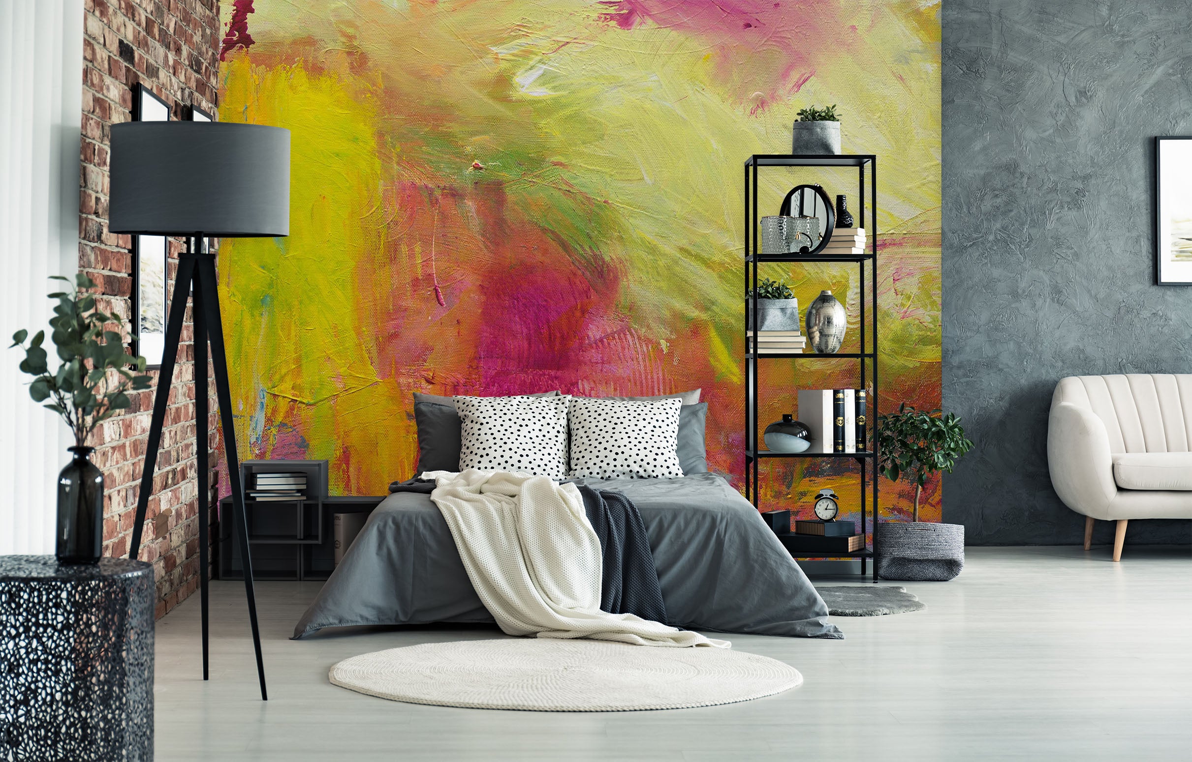 3D Golden Graffiti 223 Allan P. Friedlander Wall Mural Wall Murals