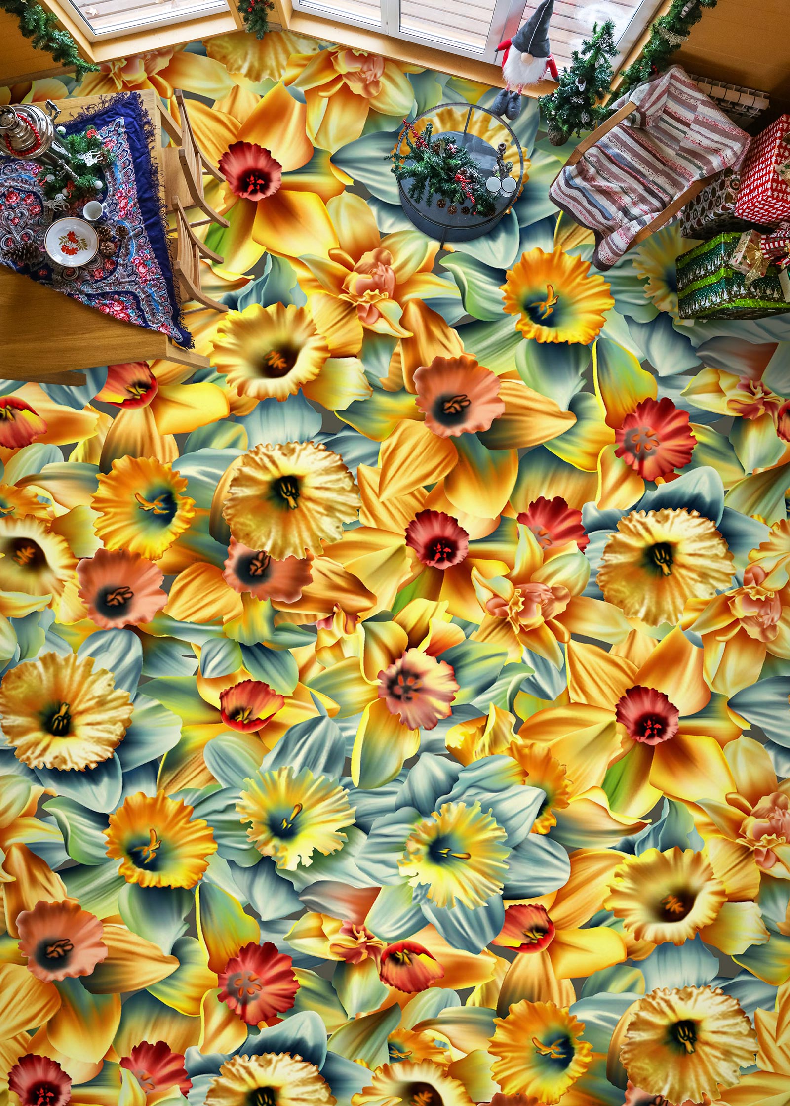 3D Fantasy And Noble 495 Floor Mural Wallpaper Murals Rug & Mat Print Epoxy waterproof bath floor