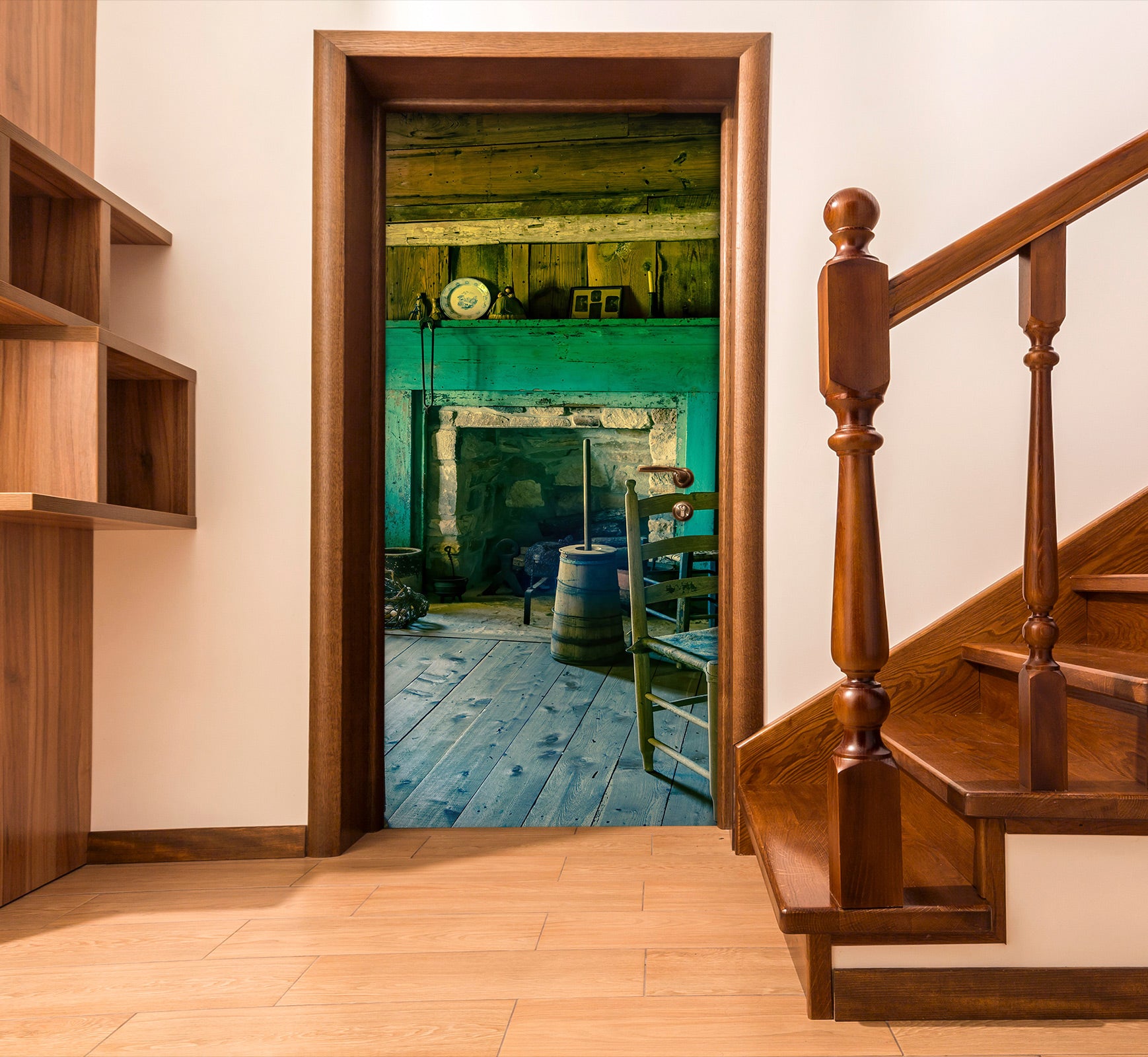 3D Interior Closet Chair 10803 Beth Sheridan Door Mural