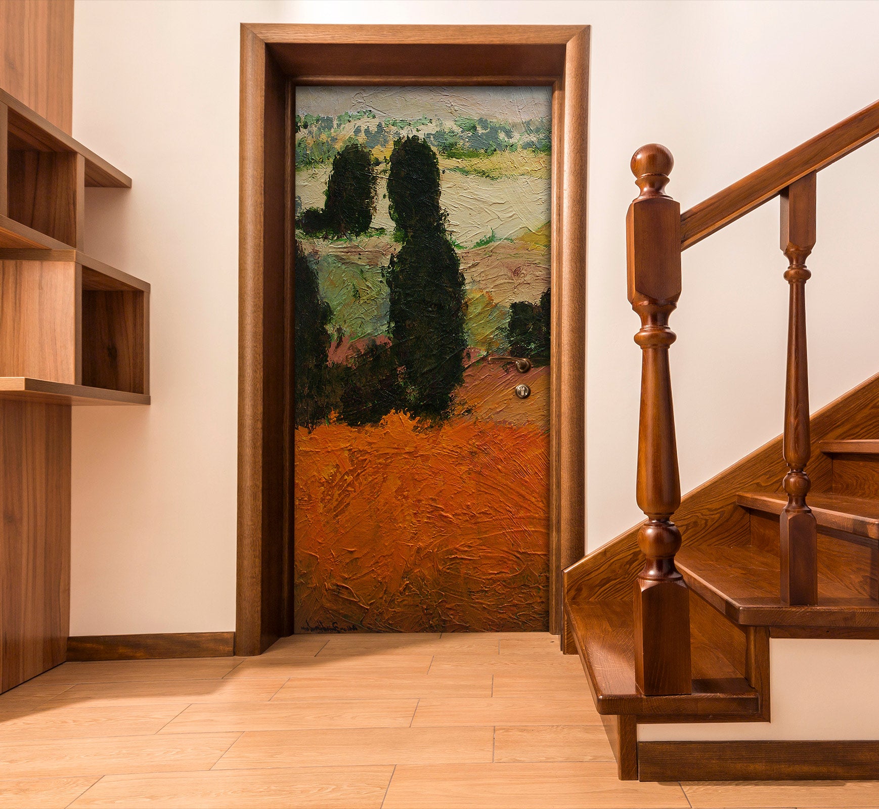 3D Grass Field Trees 10118 Allan P. Friedlander Door Mural