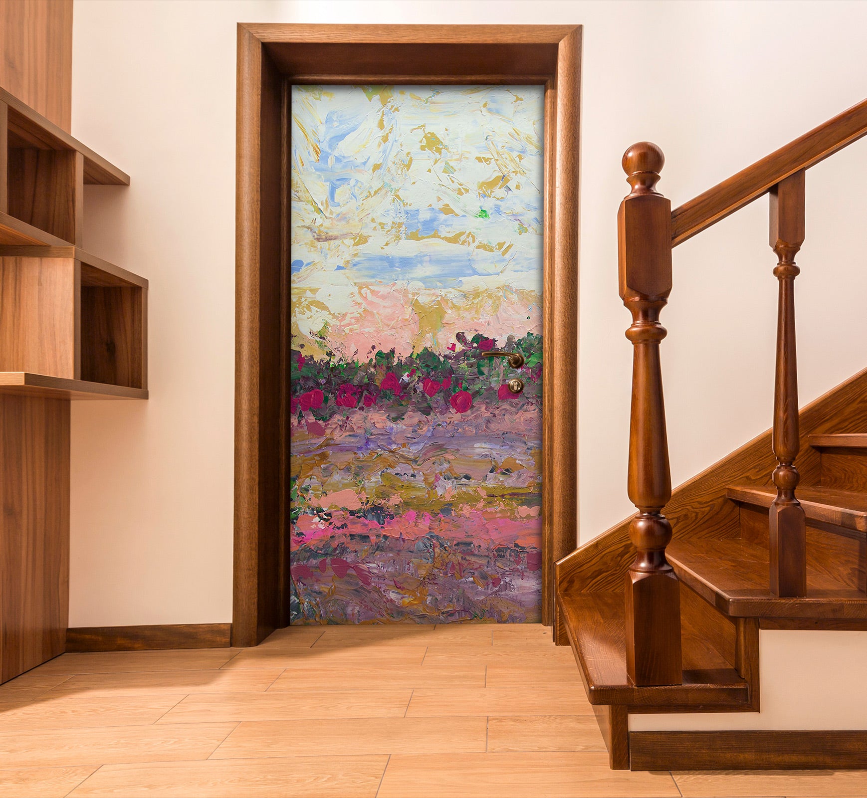 3D Flowers Painting 93214 Allan P. Friedlander Door Mural