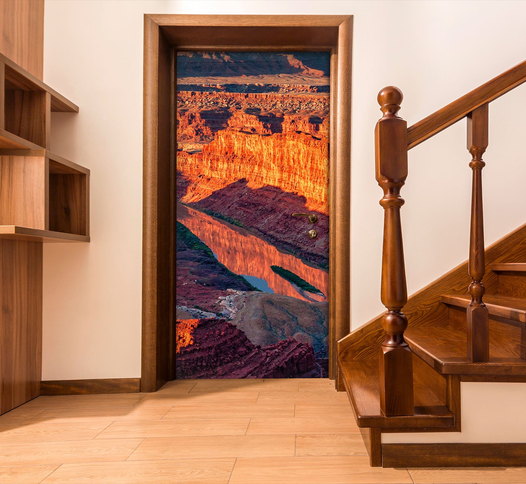 3D Red Mountains Rocky 107178 Beth Sheridan Door Mural