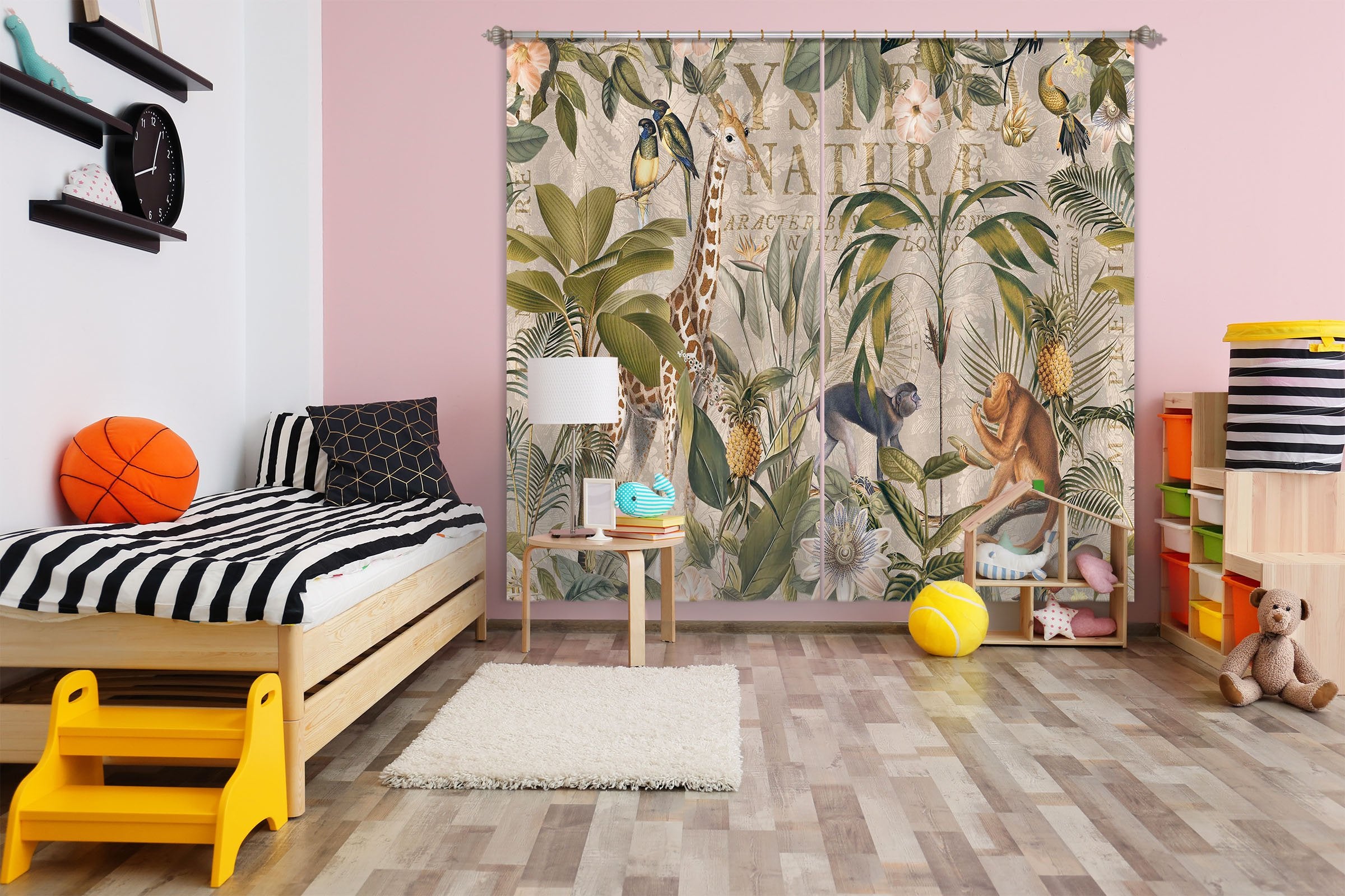 3D Animal Home 079 Andrea haase Curtain Curtains Drapes Wallpaper AJ Wallpaper