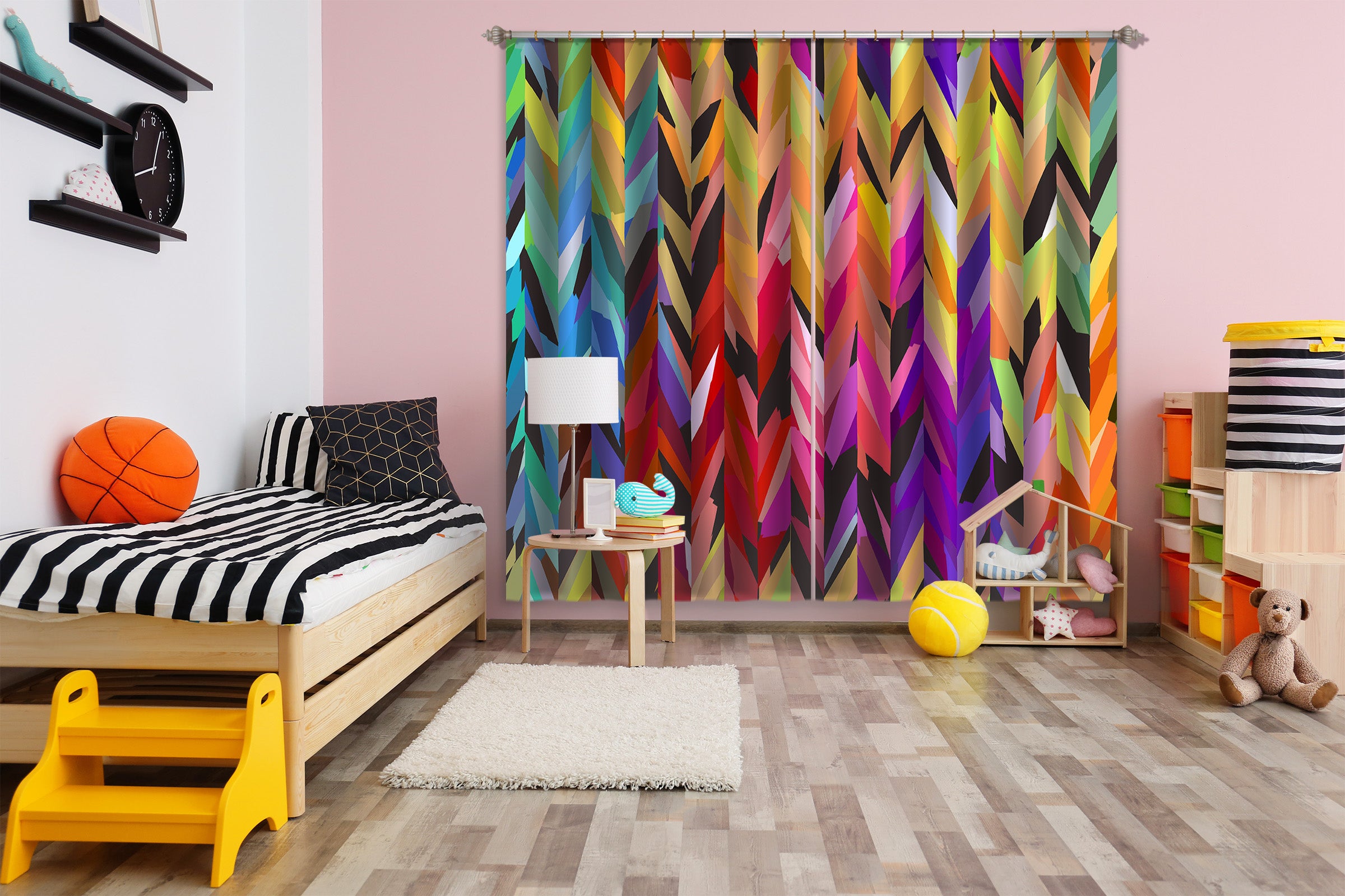 3D Color Diamond 033 Shandra Smith Curtain Curtains Drapes