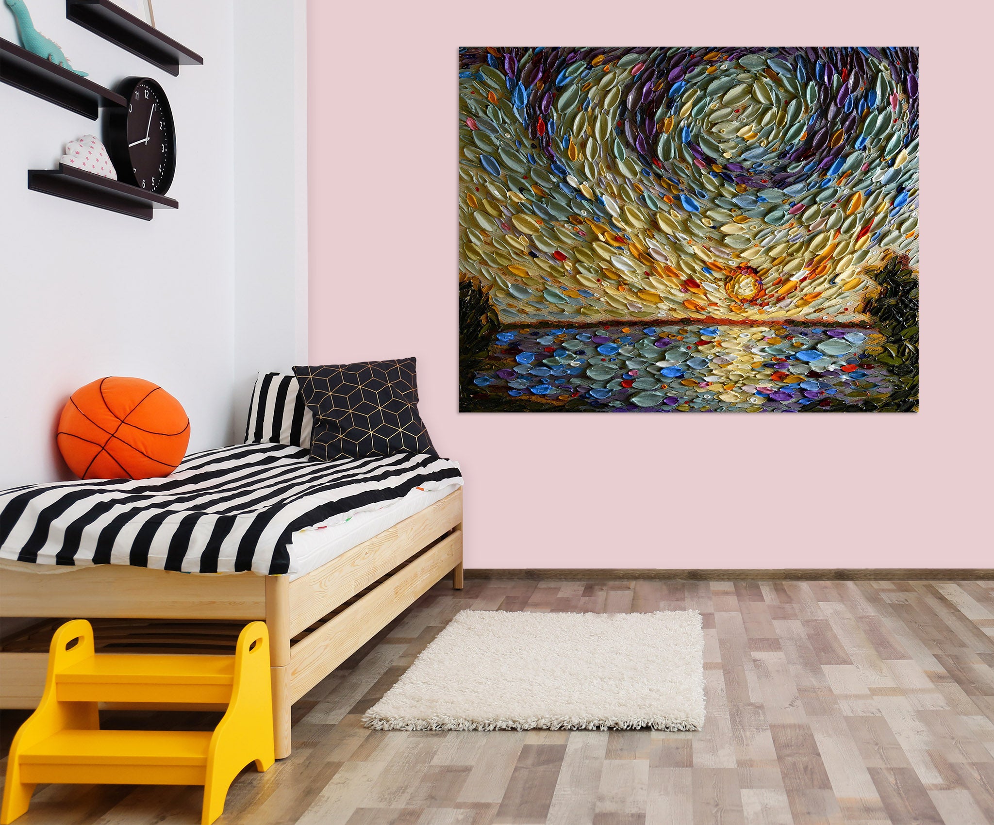 3D Sunset Shell 021 Dena Tollefson Wall Sticker