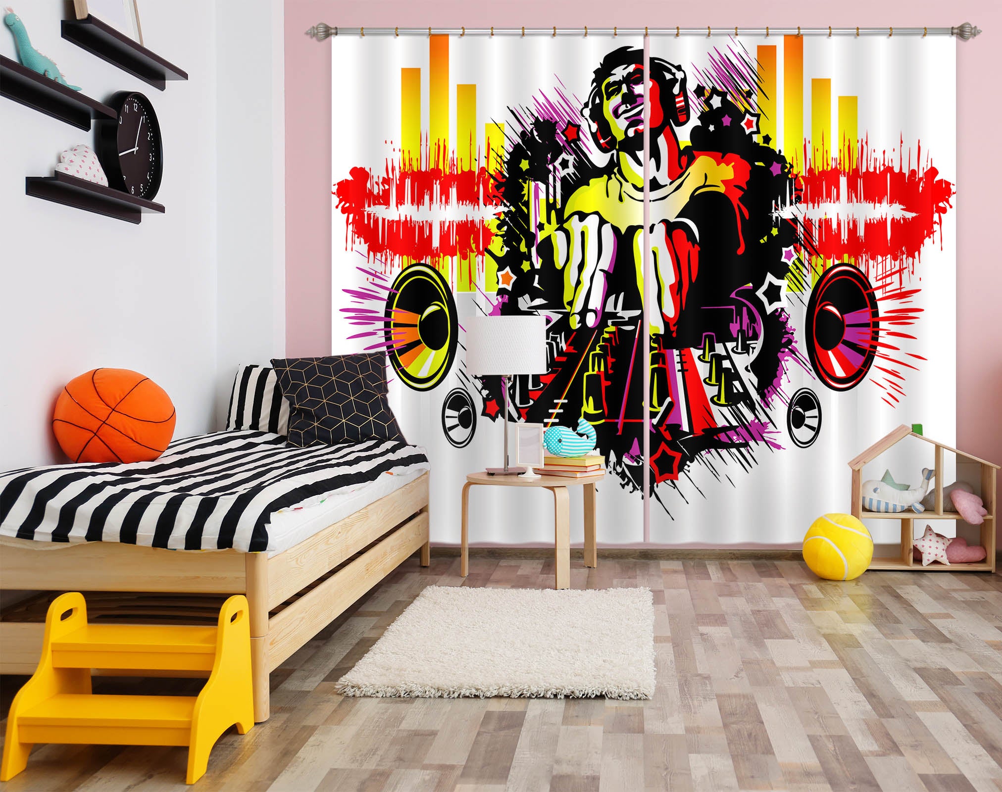 3D Color Speaker 758 Curtains Drapes