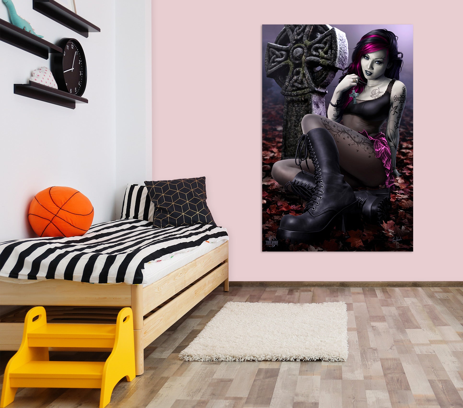 3D Beauty 5122 Tom Wood Wall Sticker