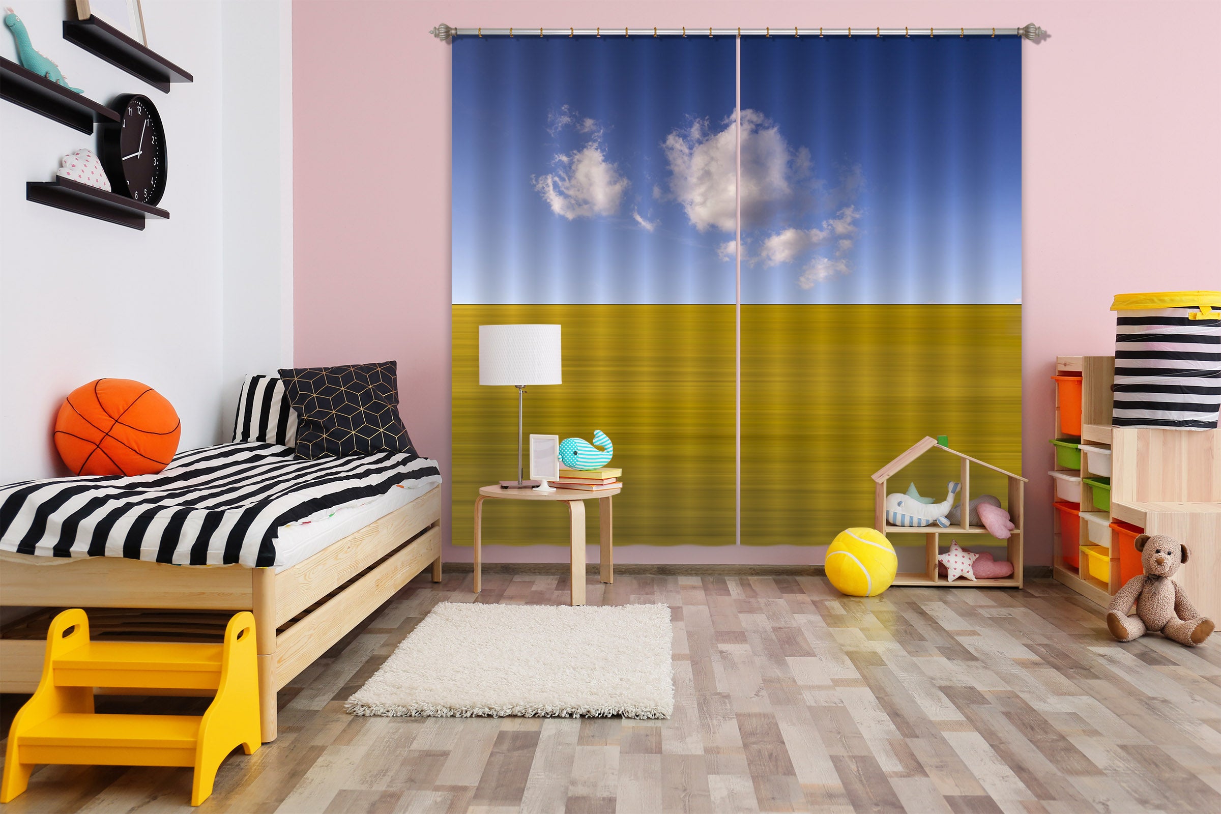 3D Green Grassland 154 Marco Carmassi Curtain Curtains Drapes