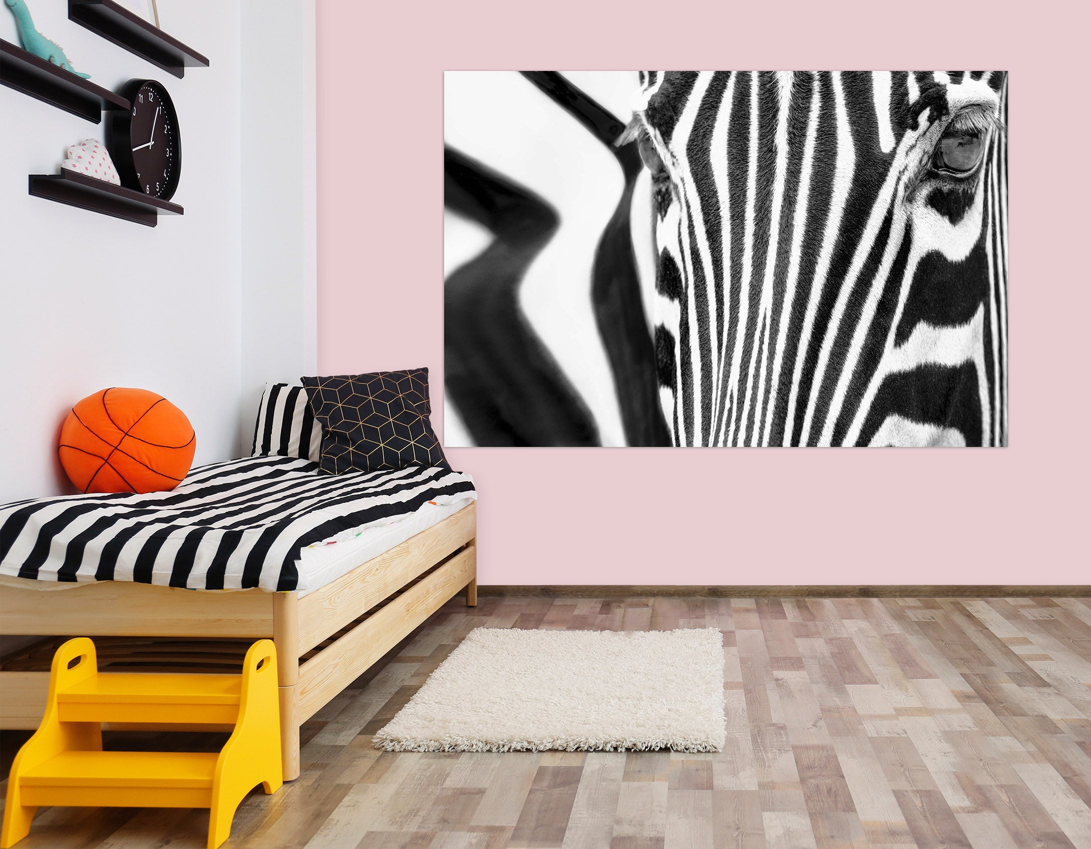 3D Zebra Pattern 118 Marco Carmassi Wall Sticker