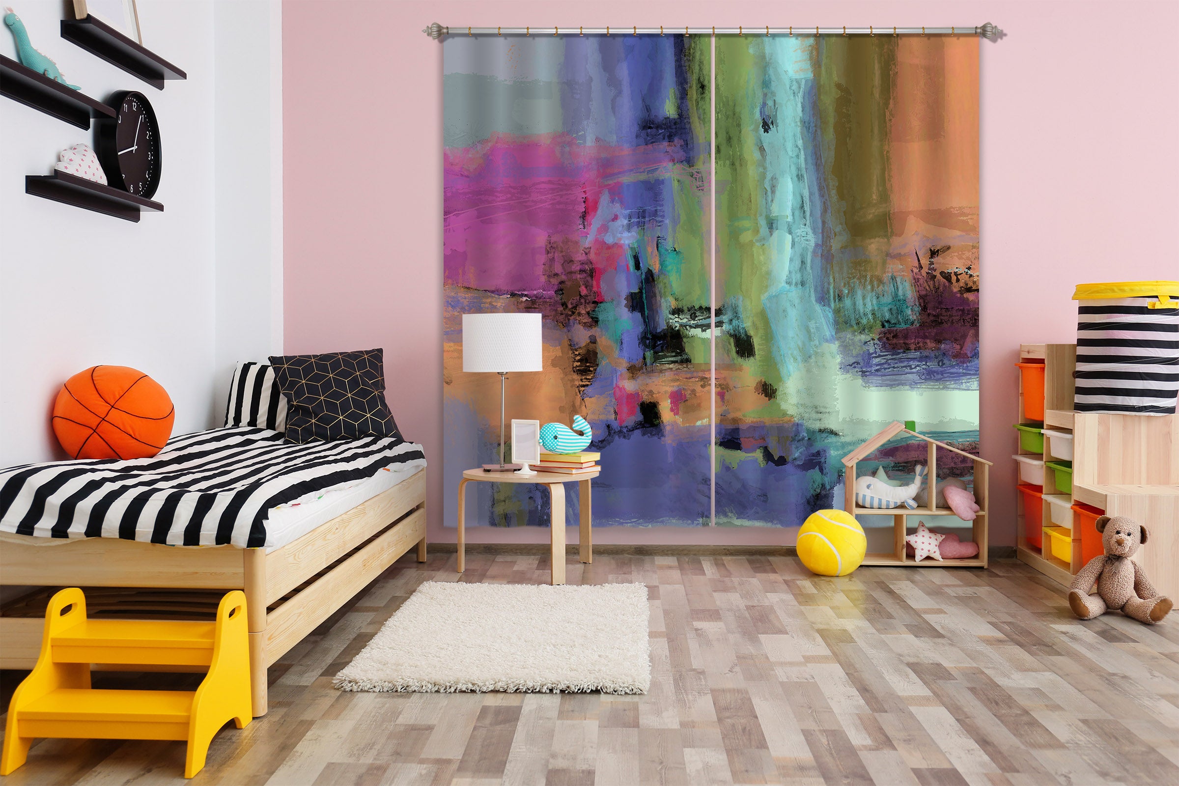 3D Painted Waterfall 222 Michael Tienhaara Curtain Curtains Drapes