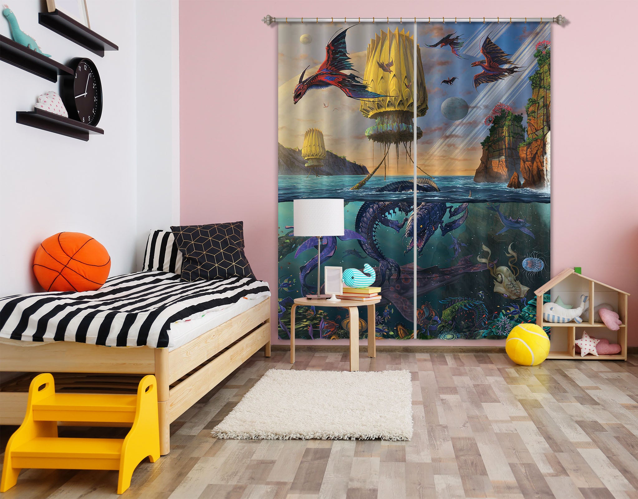 3D Cyris Undiscovered 027 Vincent Hie Curtain Curtains Drapes