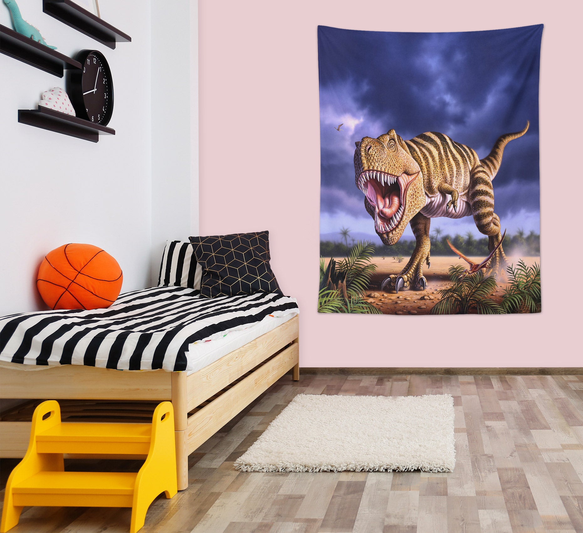 3D Dinosaur 111145 Jerry LoFaro Tapestry Hanging Cloth Hang