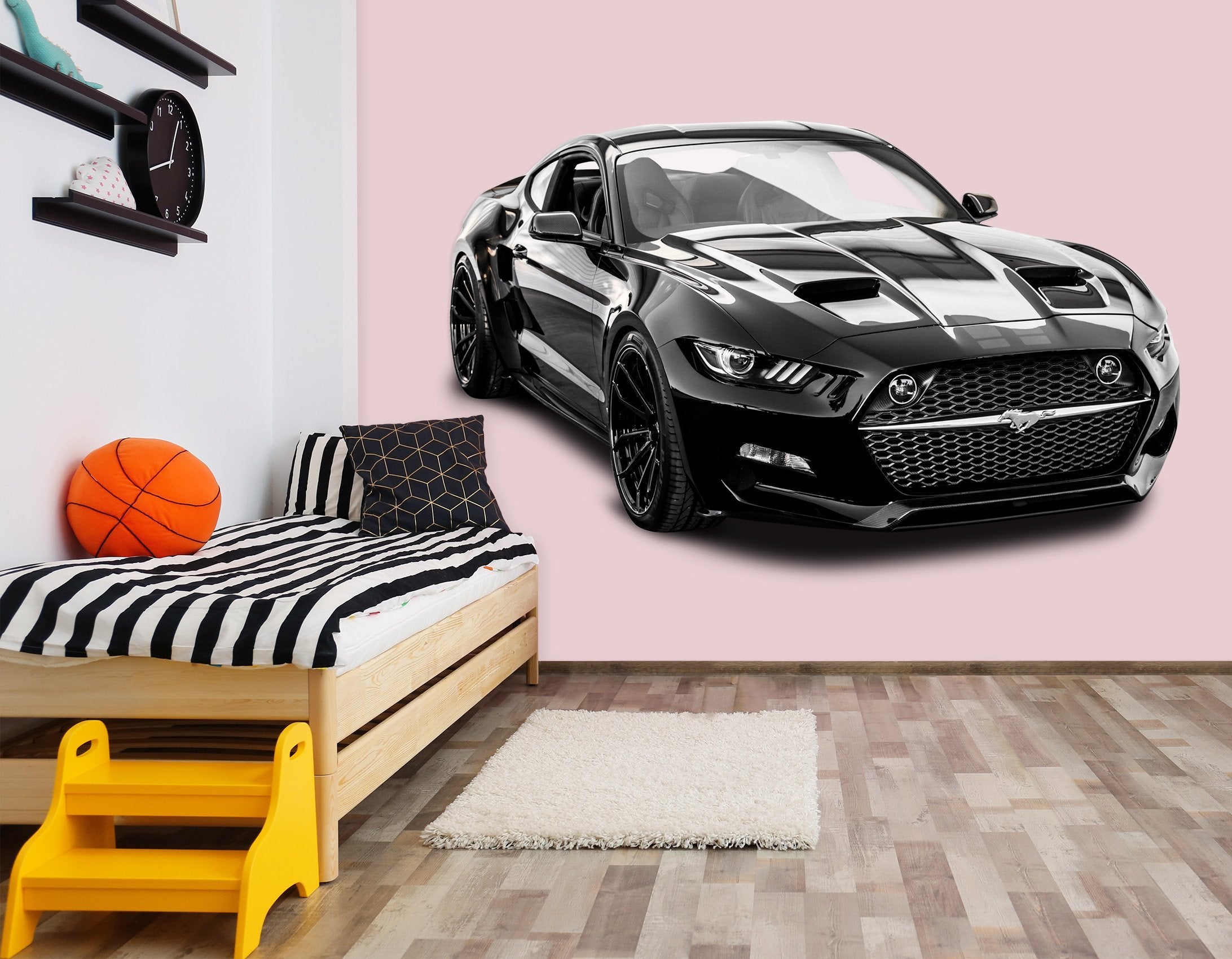 3D Wild Horse Black 0314 Vehicles Wallpaper AJ Wallpaper