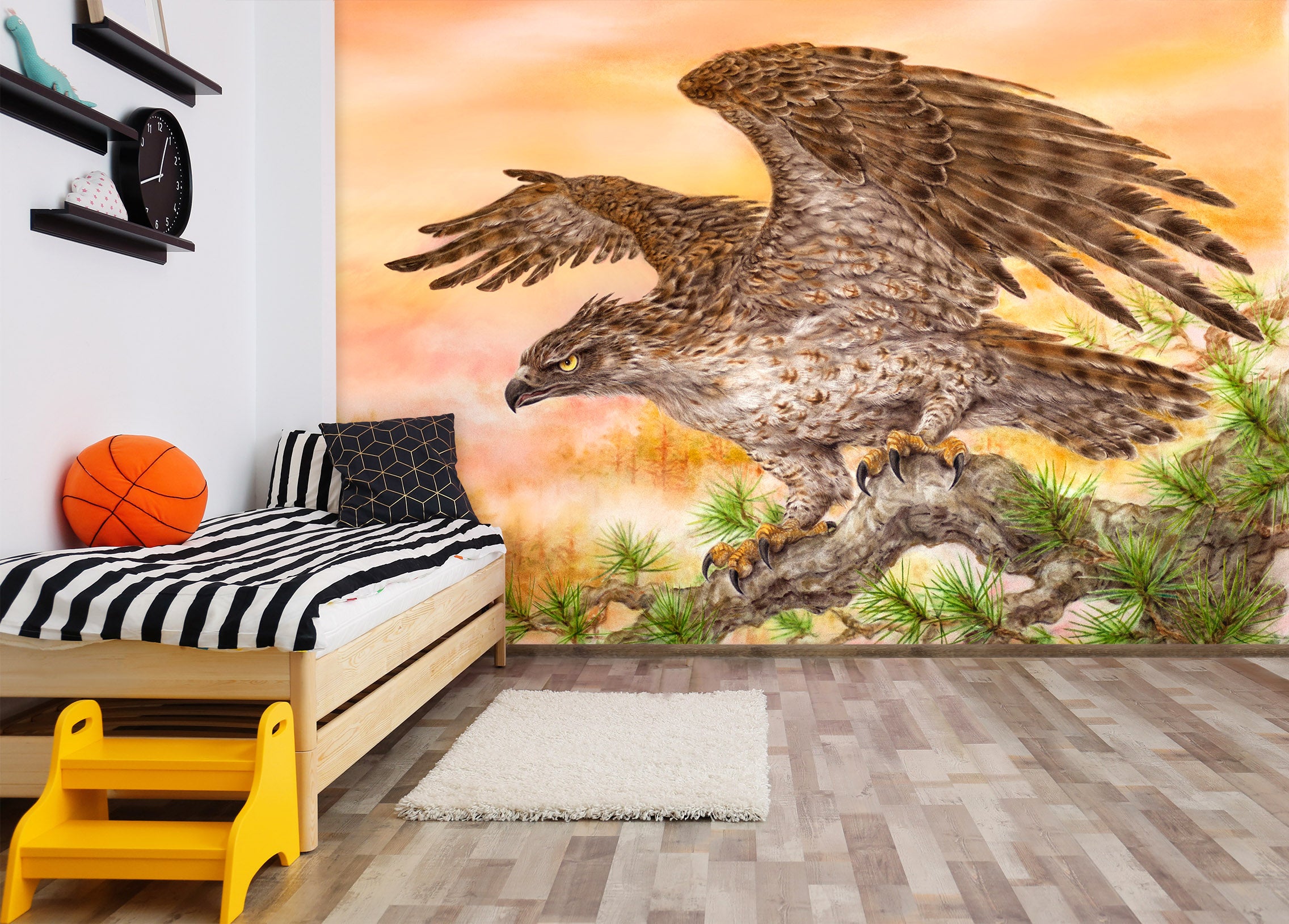 3D Animal Eagle 5421 Kayomi Harai Wall Mural Wall Murals