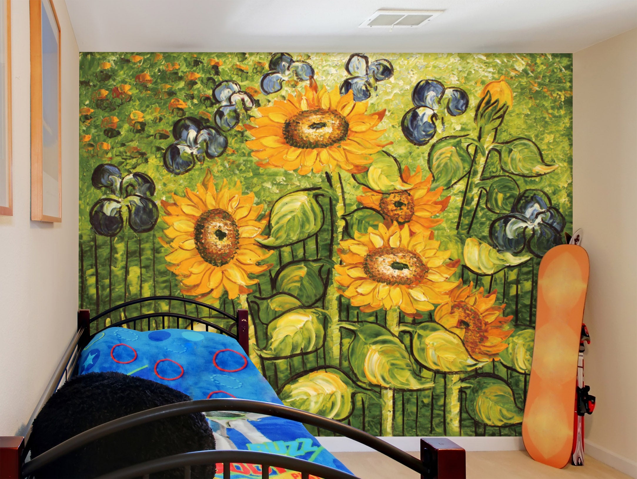 3D Sunflower 1742 Wall Murals
