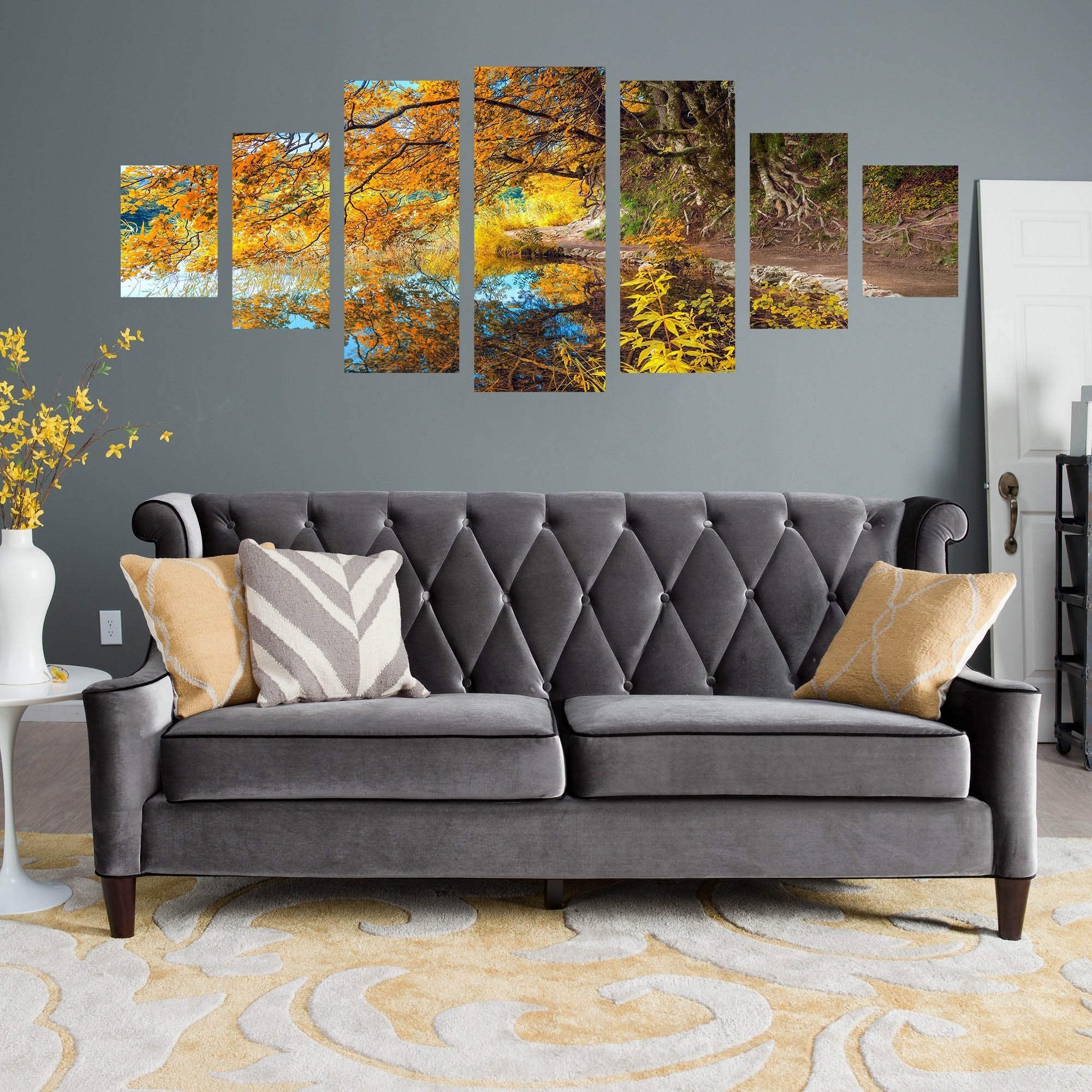 3D Shore Tree 098 Unframed Print Wallpaper Wallpaper AJ Wallpaper