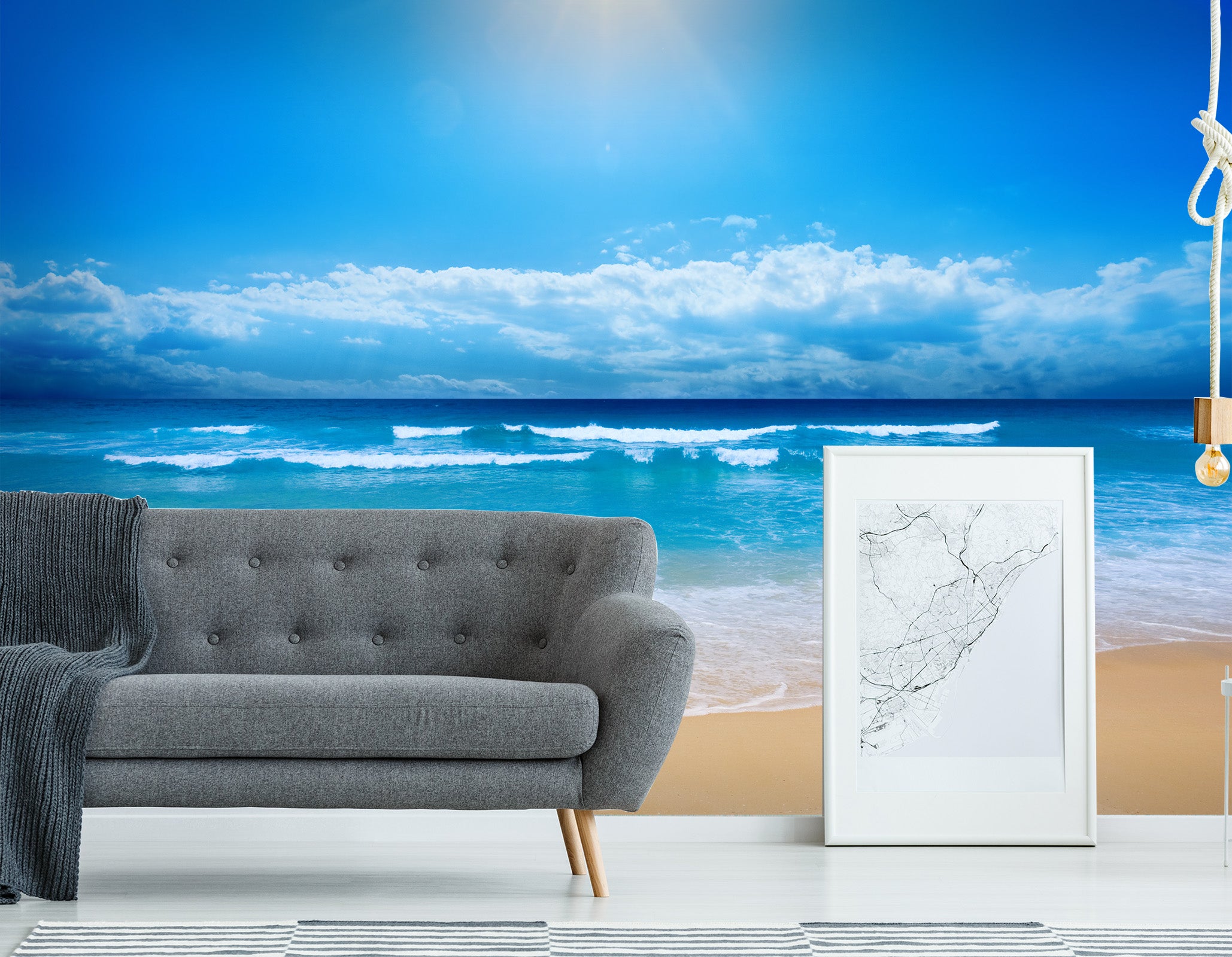 3D Sea Beach 020 Wall Murals