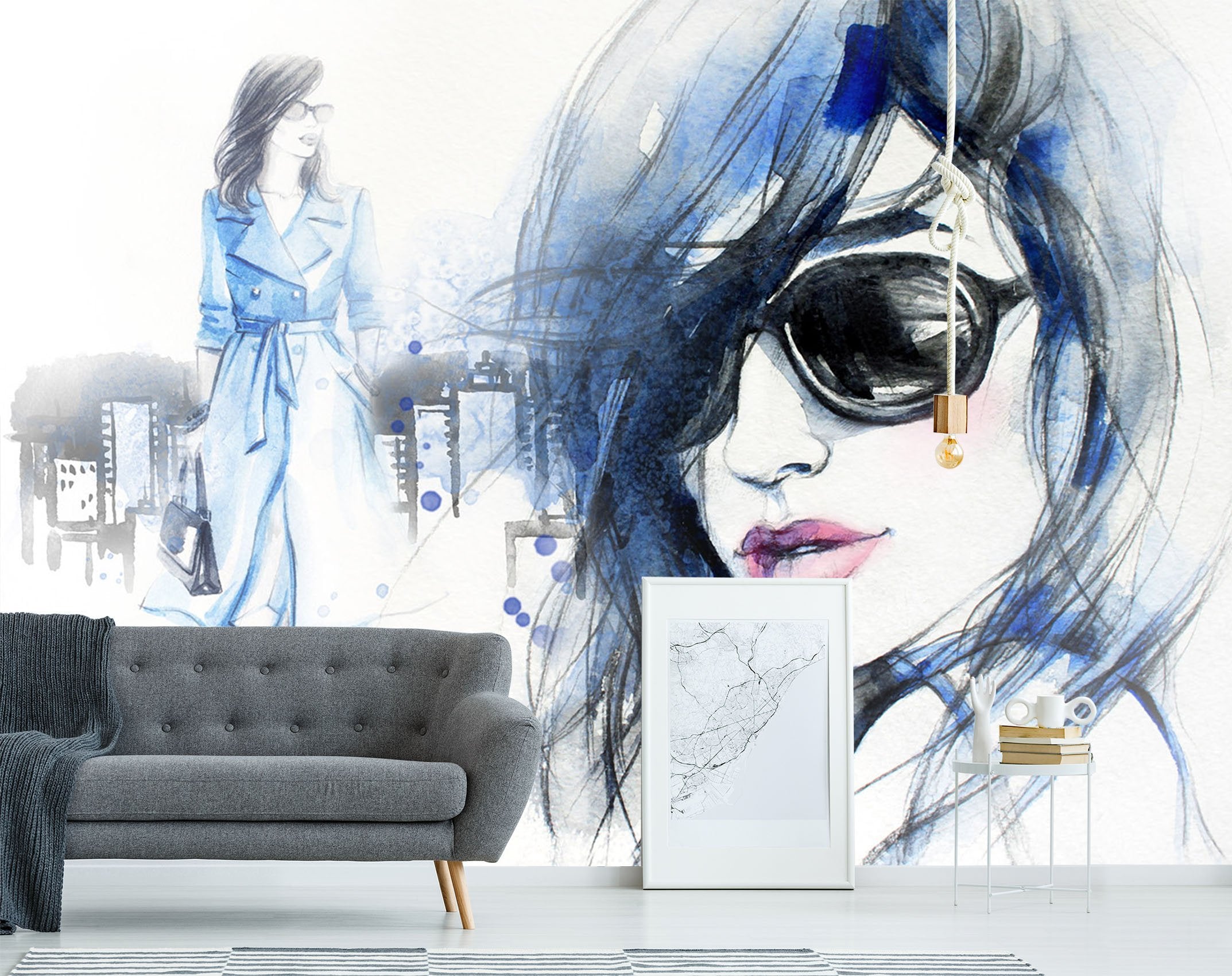 3D Side Face Sunglasses 669 Wallpaper AJ Wallpaper 2