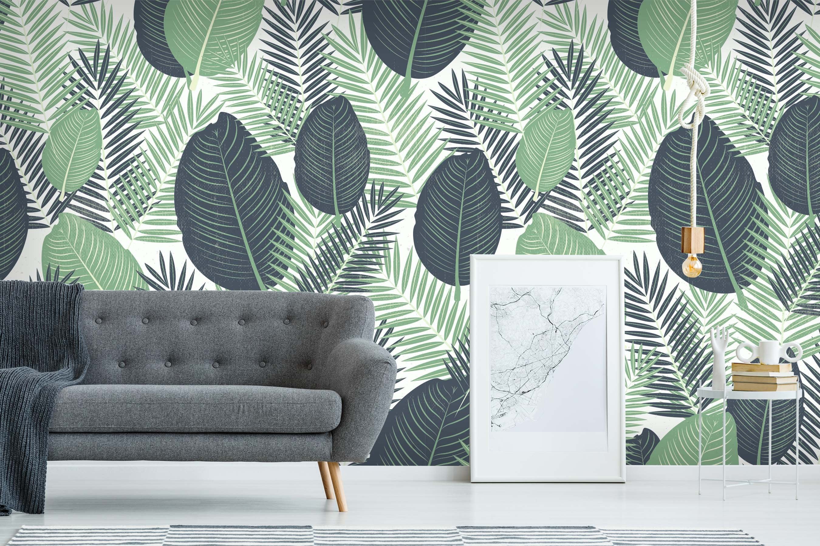 3D Shrouded Leaves 004 Wallpaper AJ Wallpaper