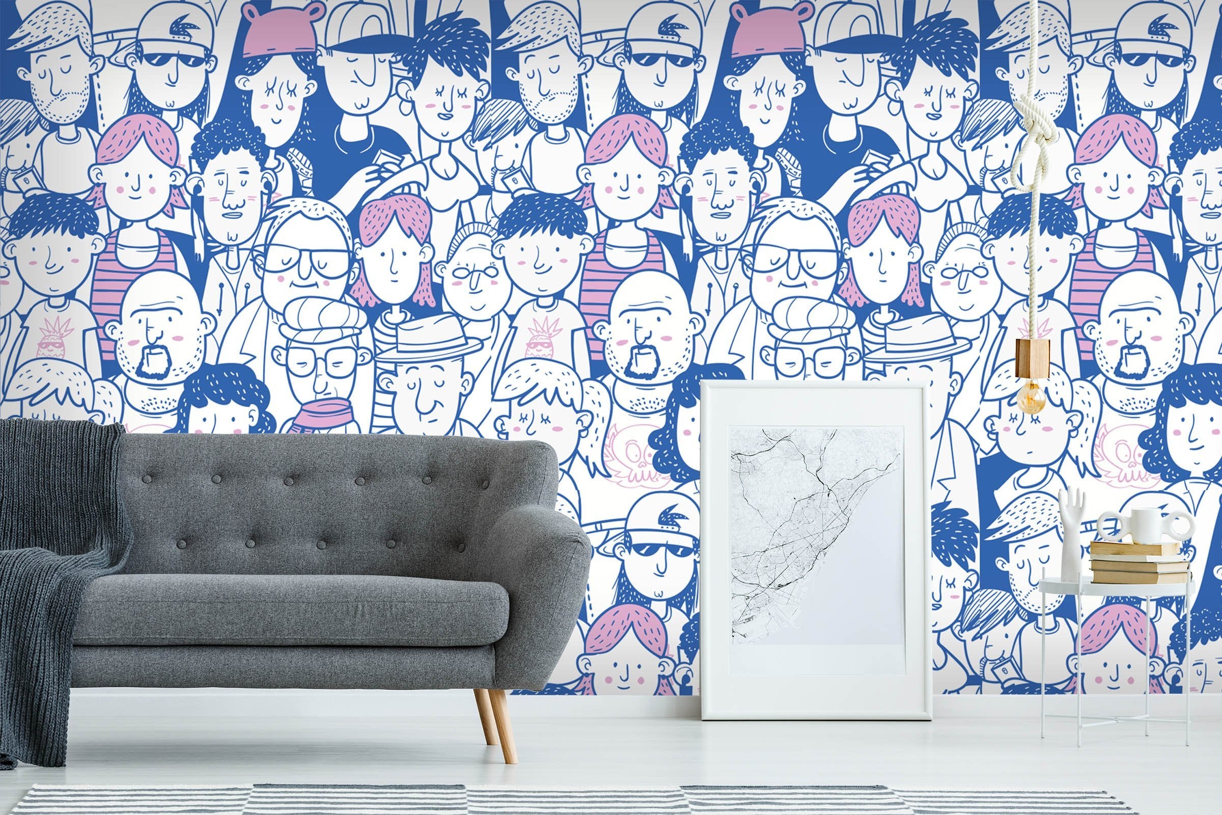 3D Crowd Closed Eyes 472 Wallpaper AJ Wallpaper