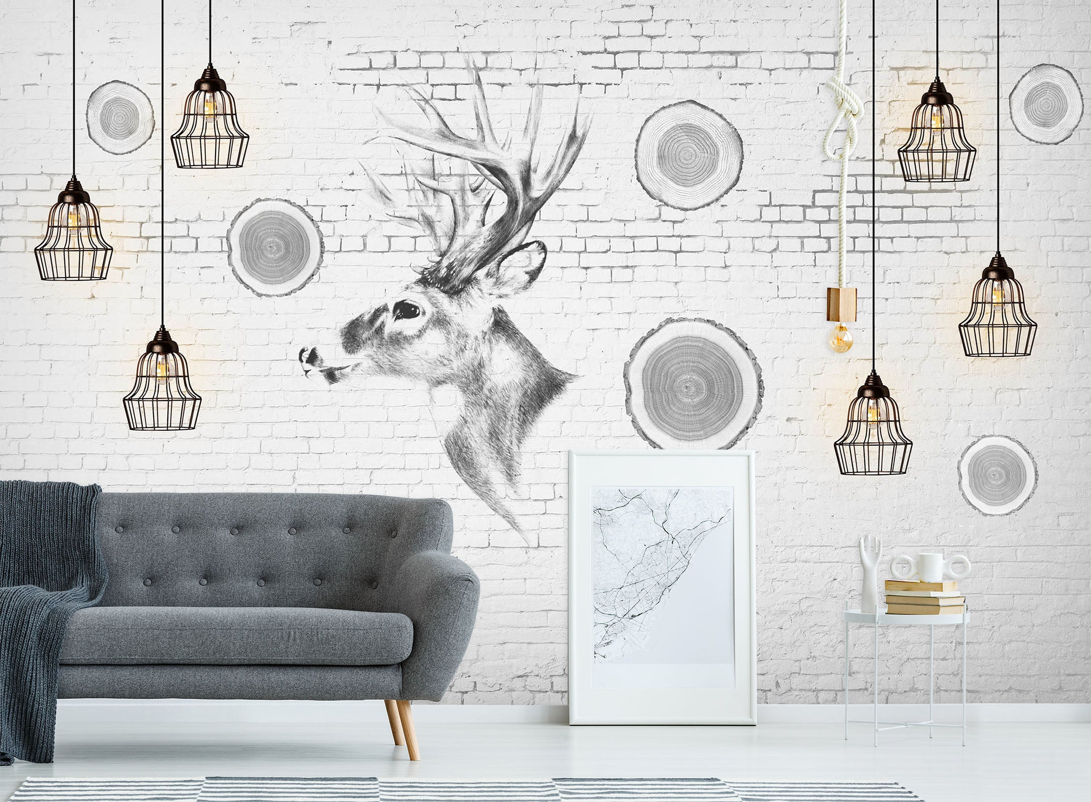 3D Nordic Modern 1541 Wall Murals
