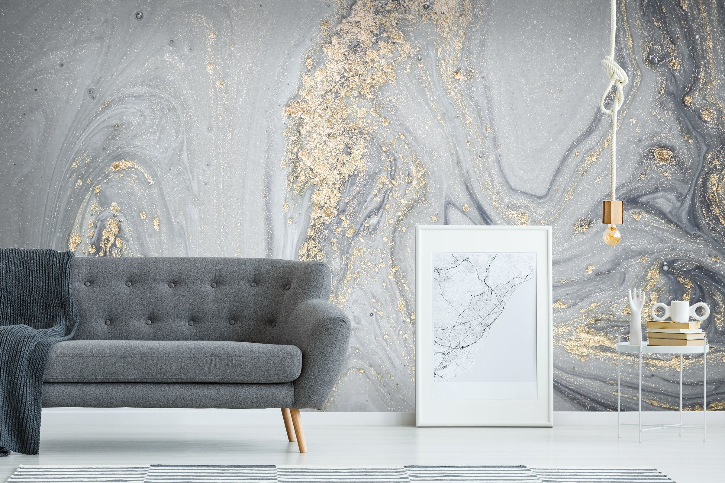 3D Silver Gouache Flow 65 Wallpaper AJ Wallpaper