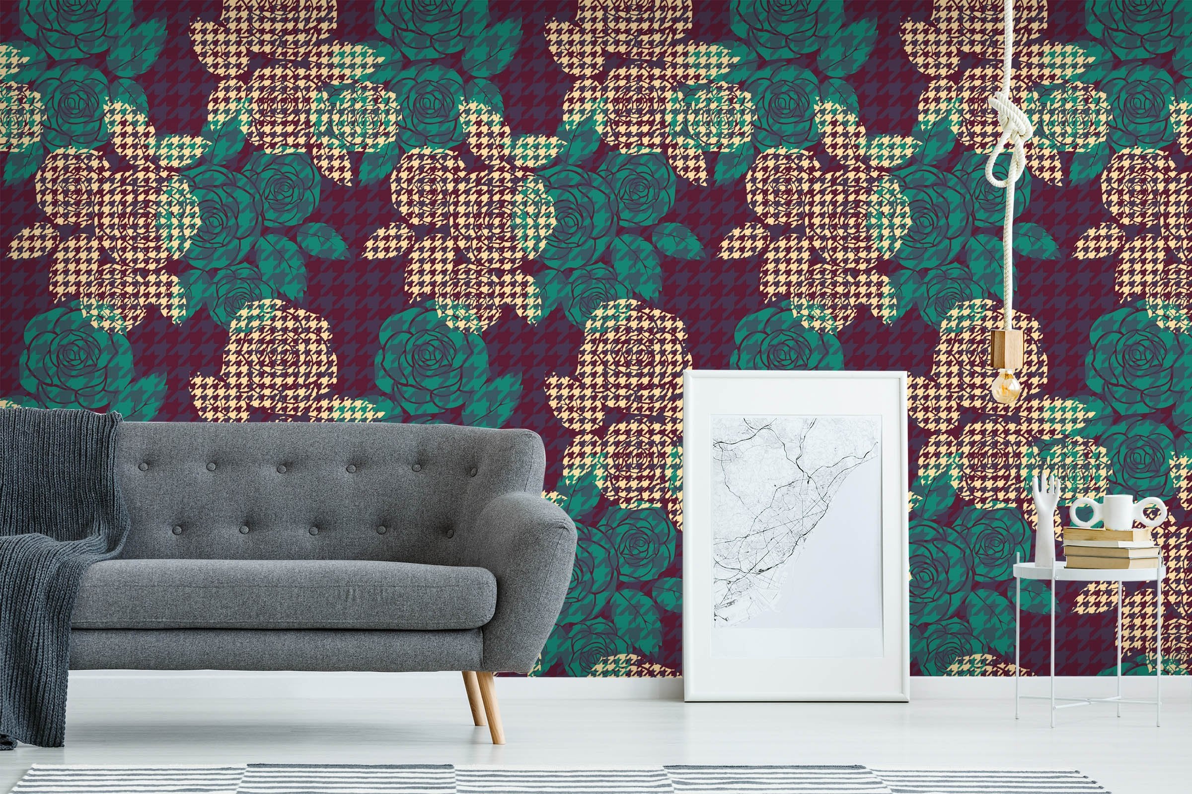 3D Green Flower 315 Wallpaper AJ Wallpaper