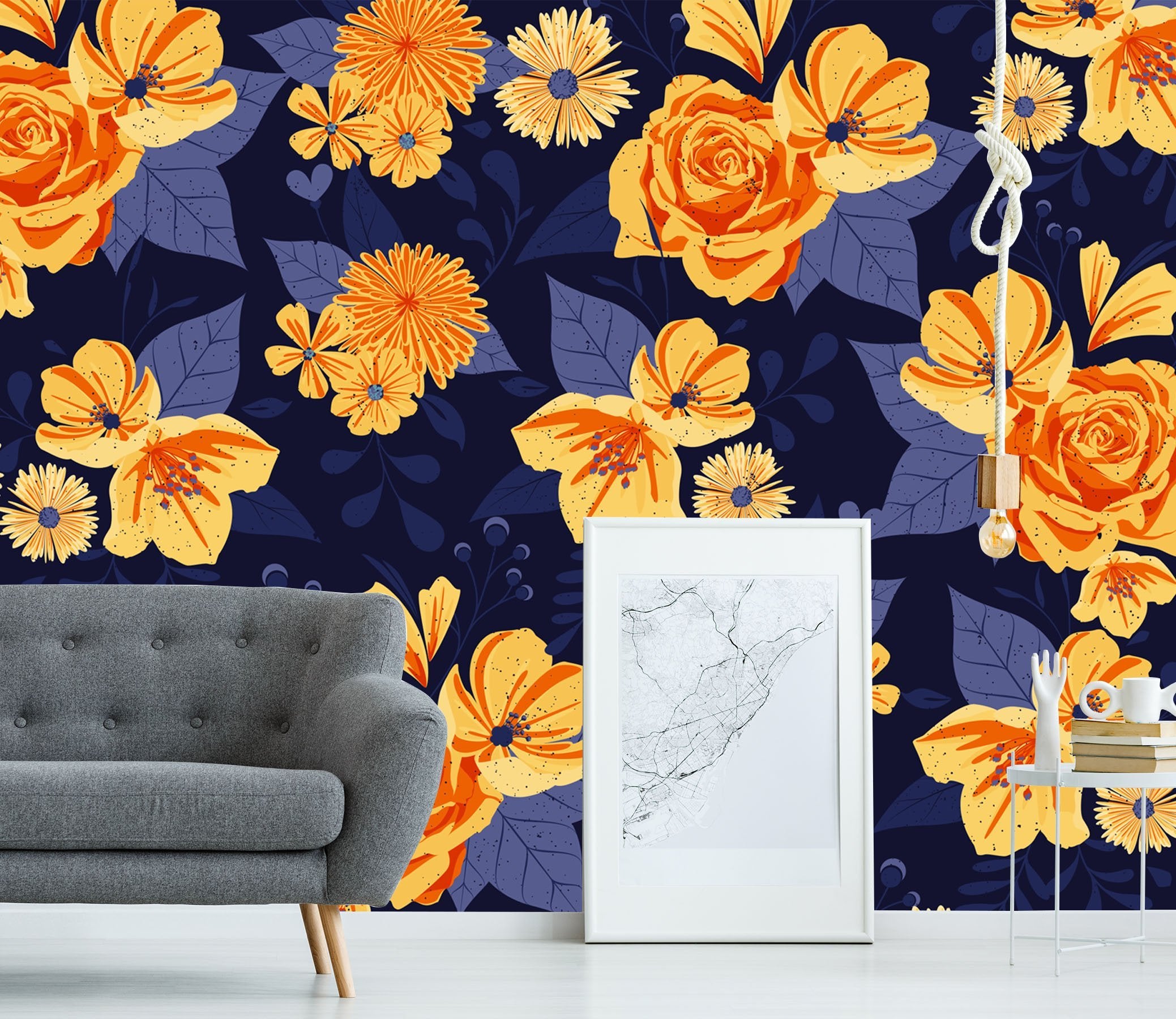 3D Blooming Flower 088 Wallpaper AJ Wallpaper