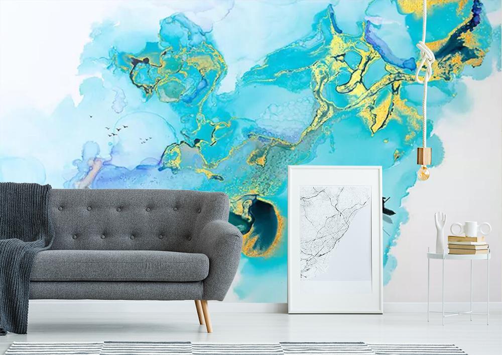 3D Blue Paint 356 Wallpaper AJ Wallpaper