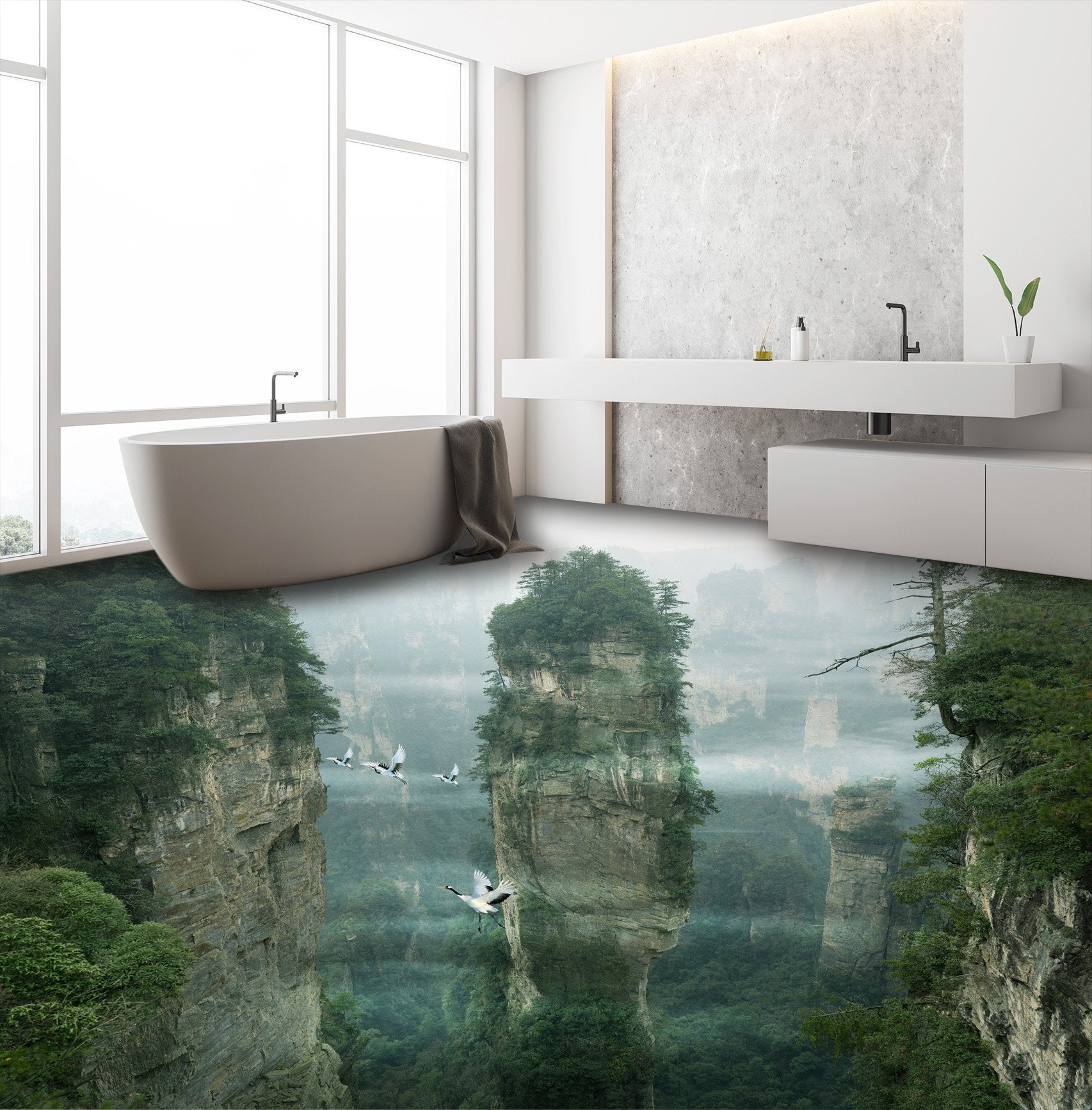 3D Takayama 302 Floor Mural Wallpaper AJ Wallpaper 2