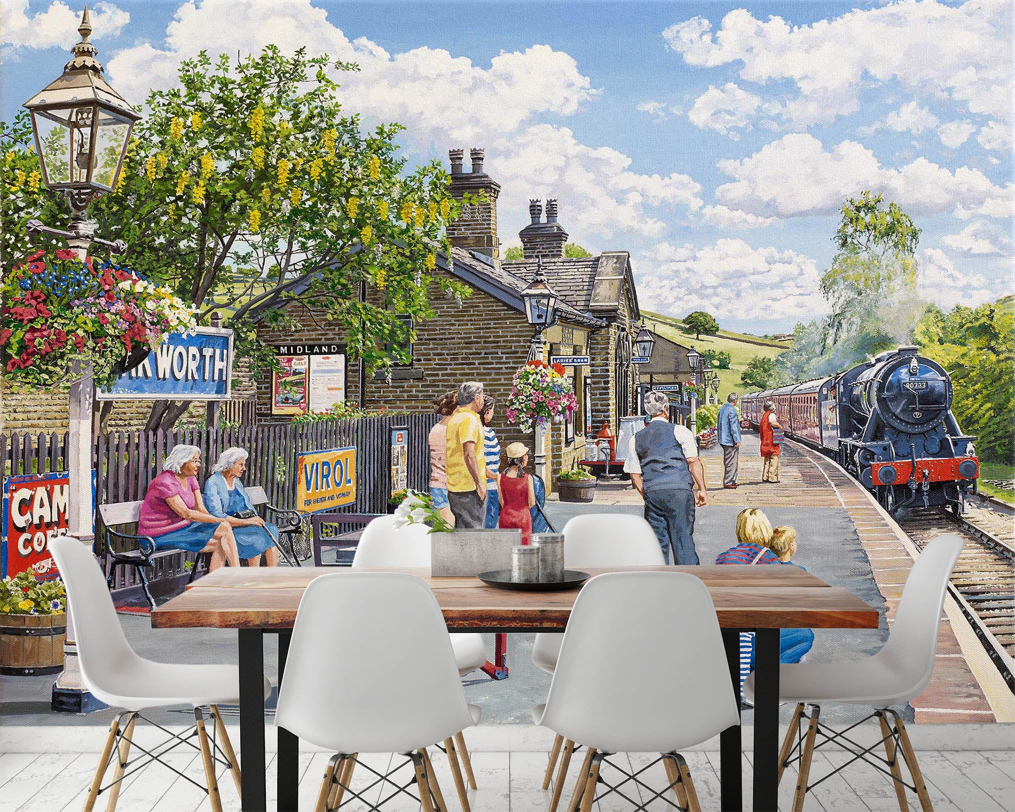 3D Oakworth Station 1040 Trevor Mitchell Wall Mural Wall Murals