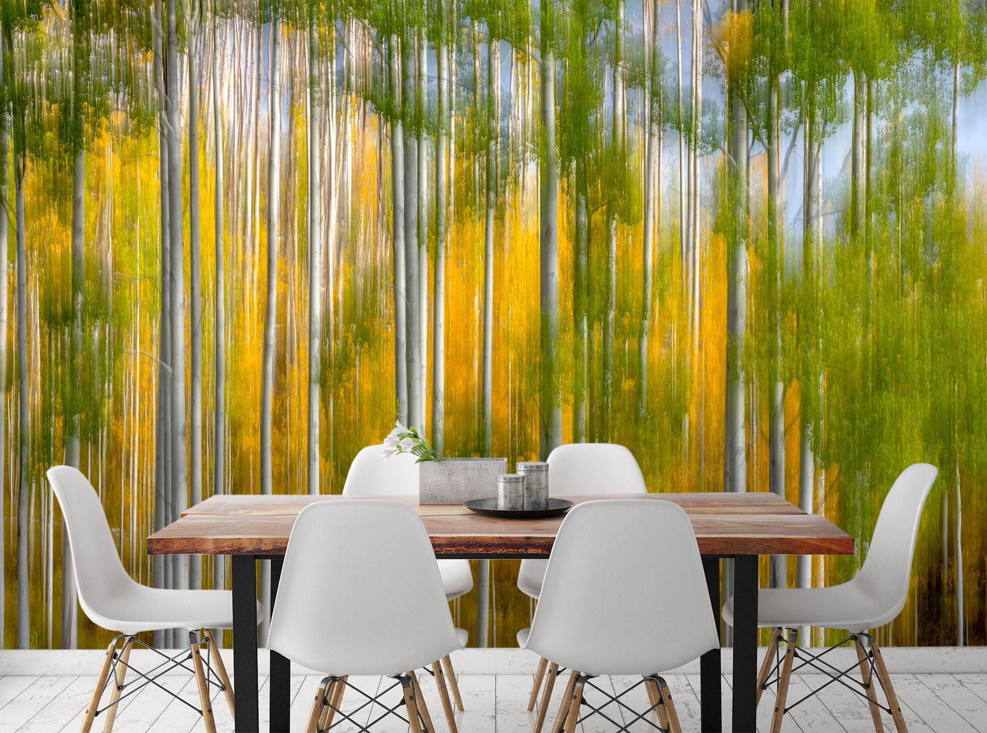 3D Orange Reflection 1438 Marco Carmassi Wall Mural Wall Murals