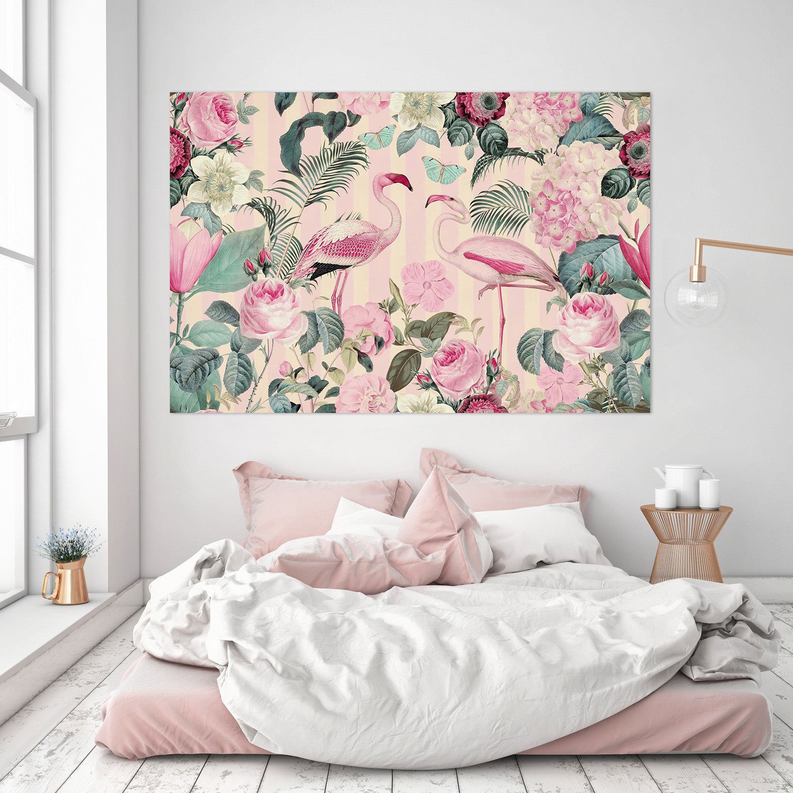 3D Pink Flamingo 020 Andrea haase Wall Sticker