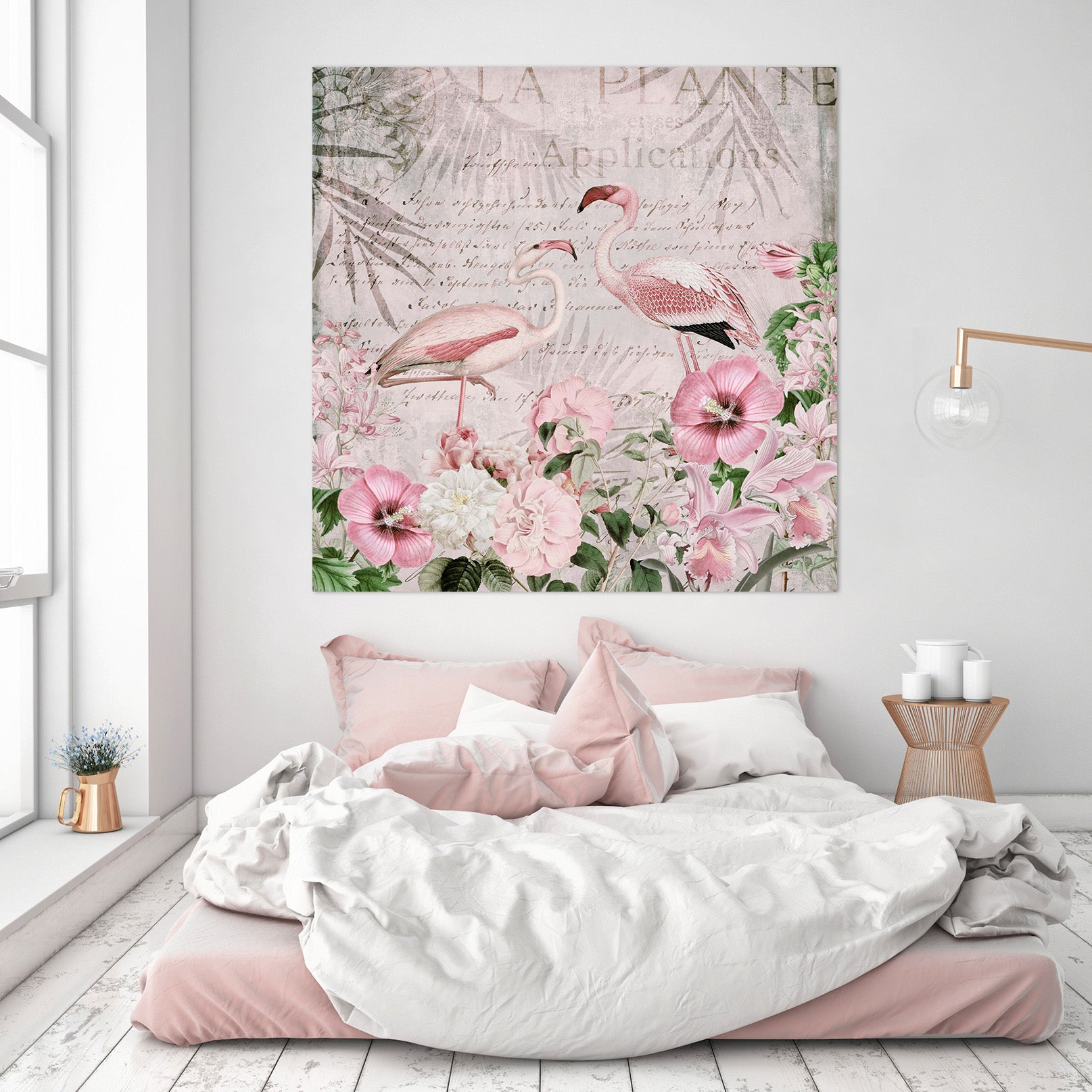 3D Flamingo Paradise 051 Andrea haase Wall Sticker
