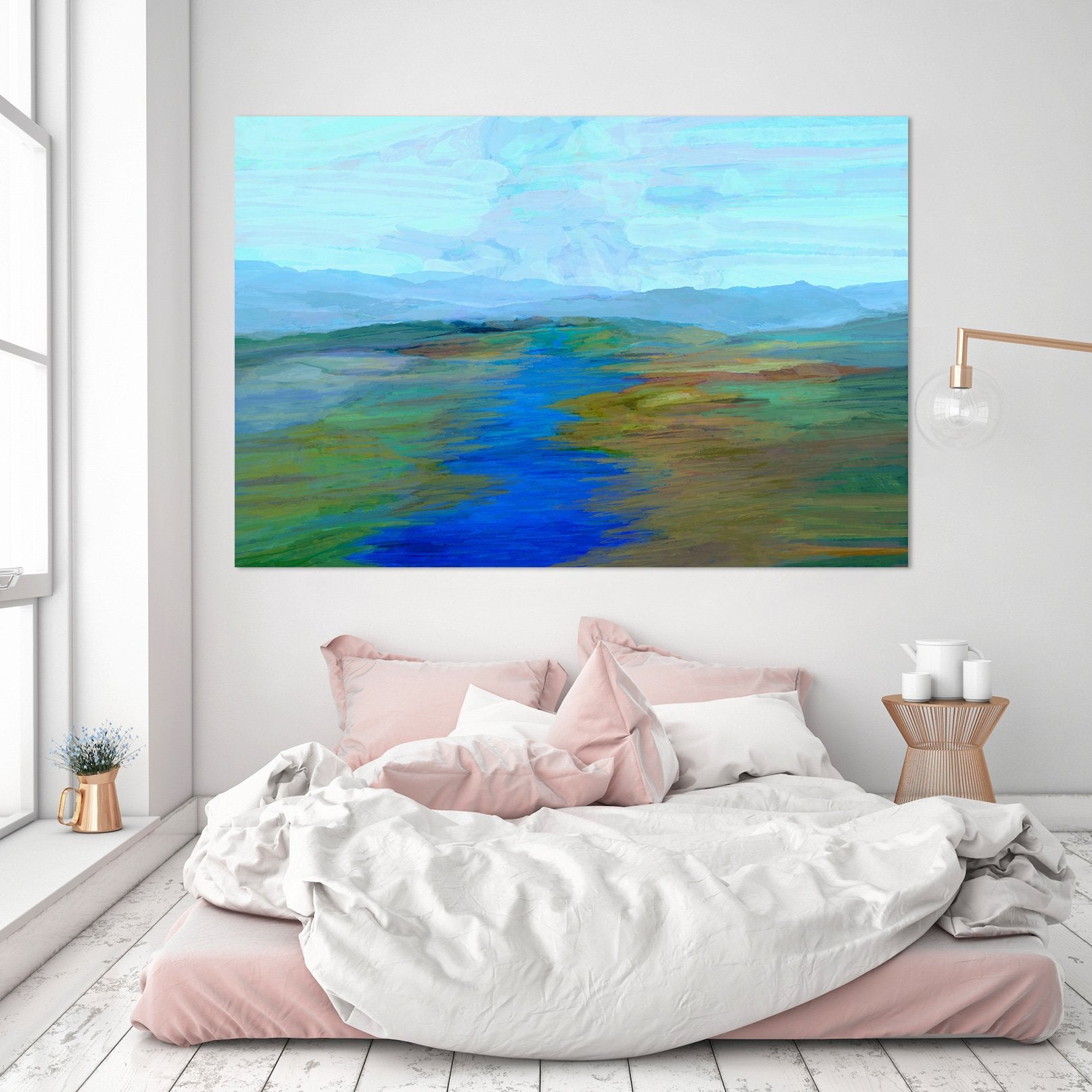 3D Blue Channel 015 Michael Tienhaara Wall Sticker Wallpaper AJ Wallpaper 2