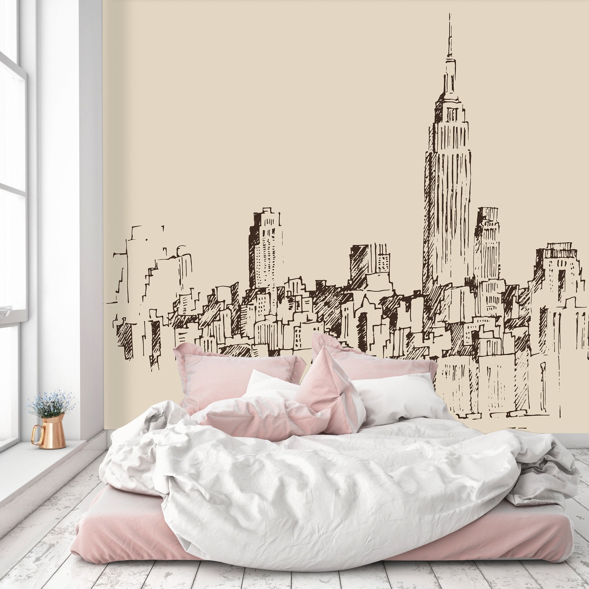 3D City Painting 008 Wallpaper AJ Wallpaper